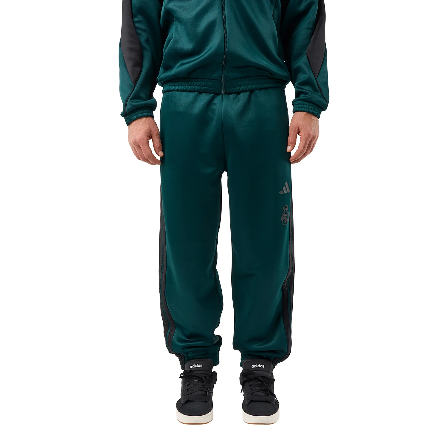 Mens adidas Stadium Tracksuit Pants Green - Image 4