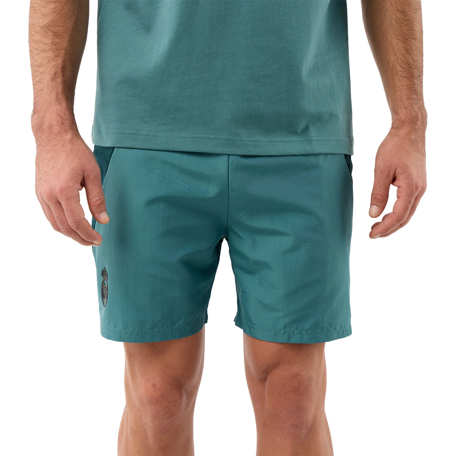 Mens adidas Stadium Shorts Green - Image 3