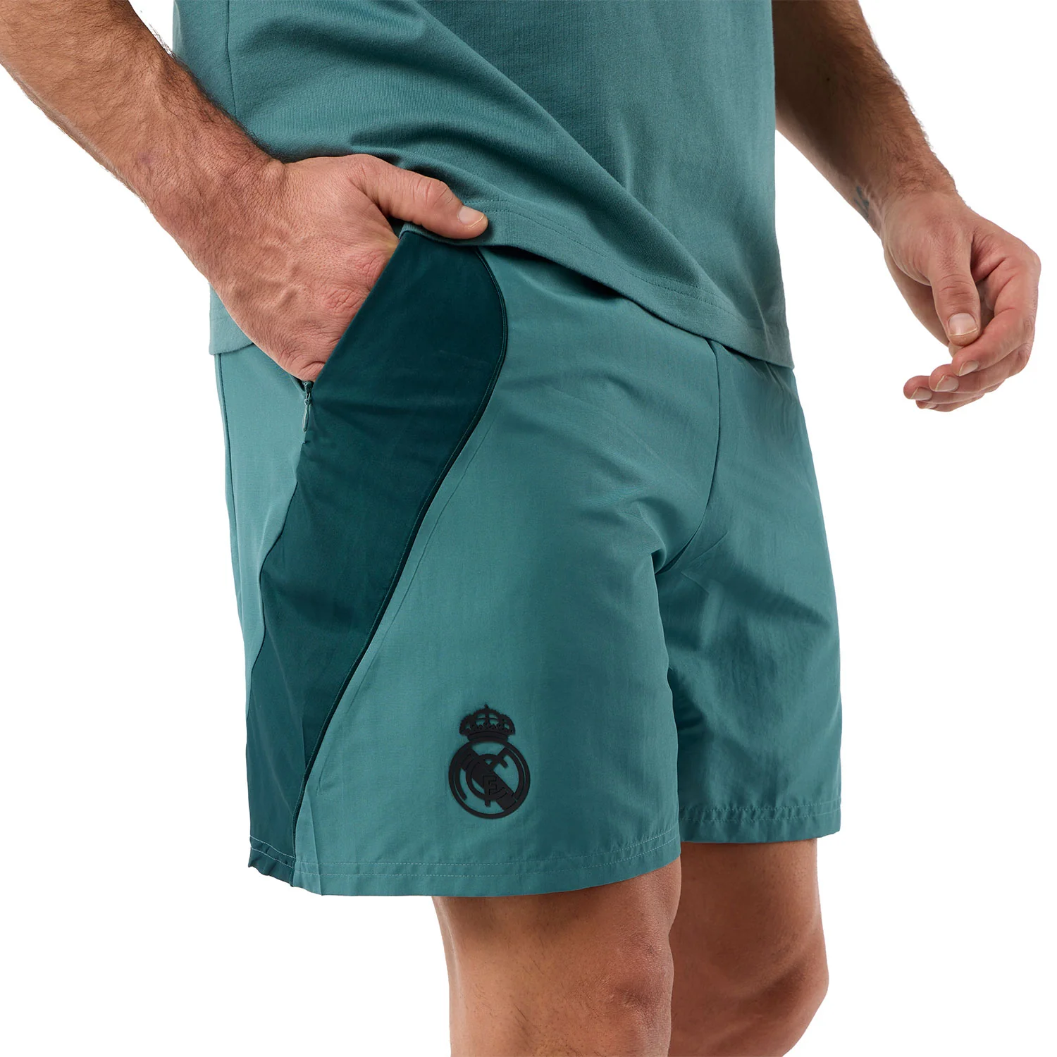 Mens adidas Stadium Shorts Green - Image 4