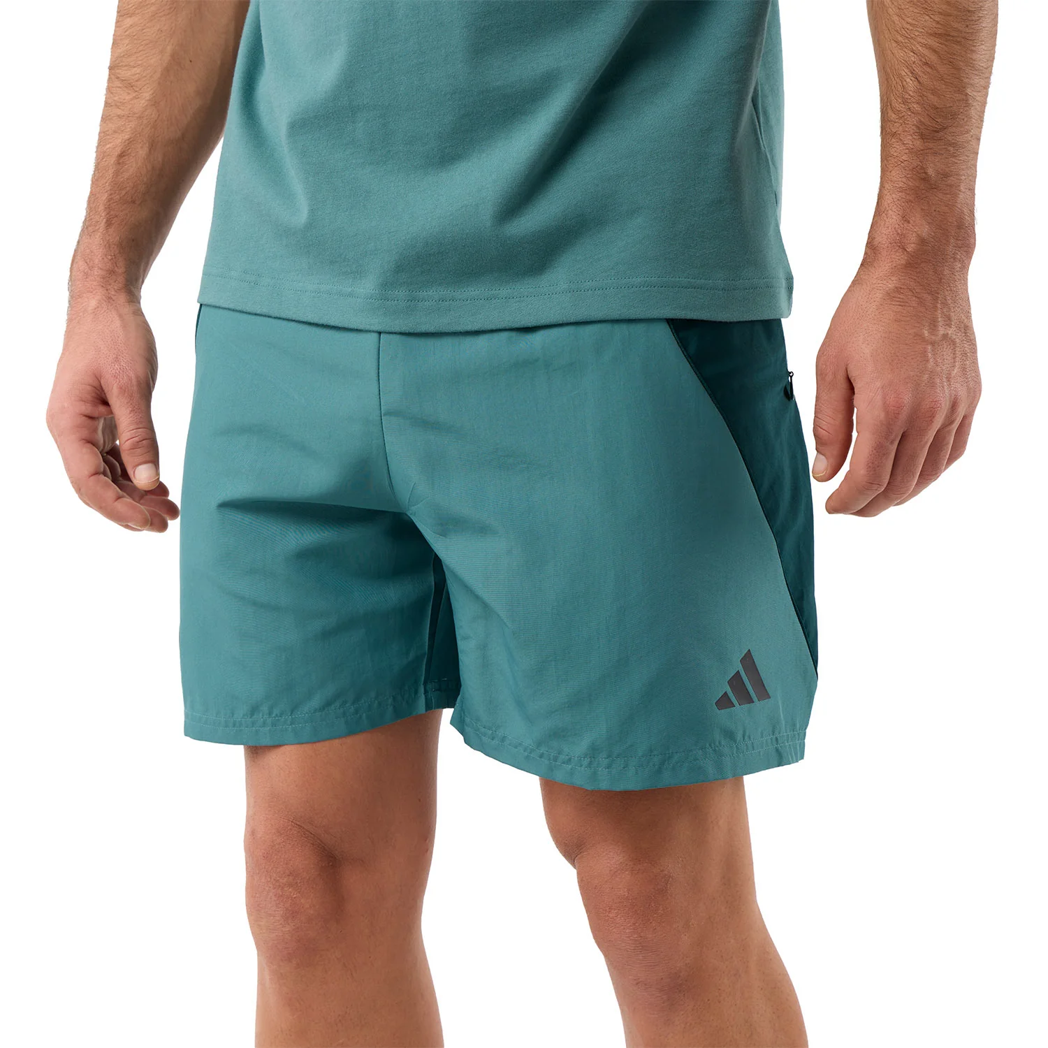 Mens adidas Stadium Shorts Green - Image 6