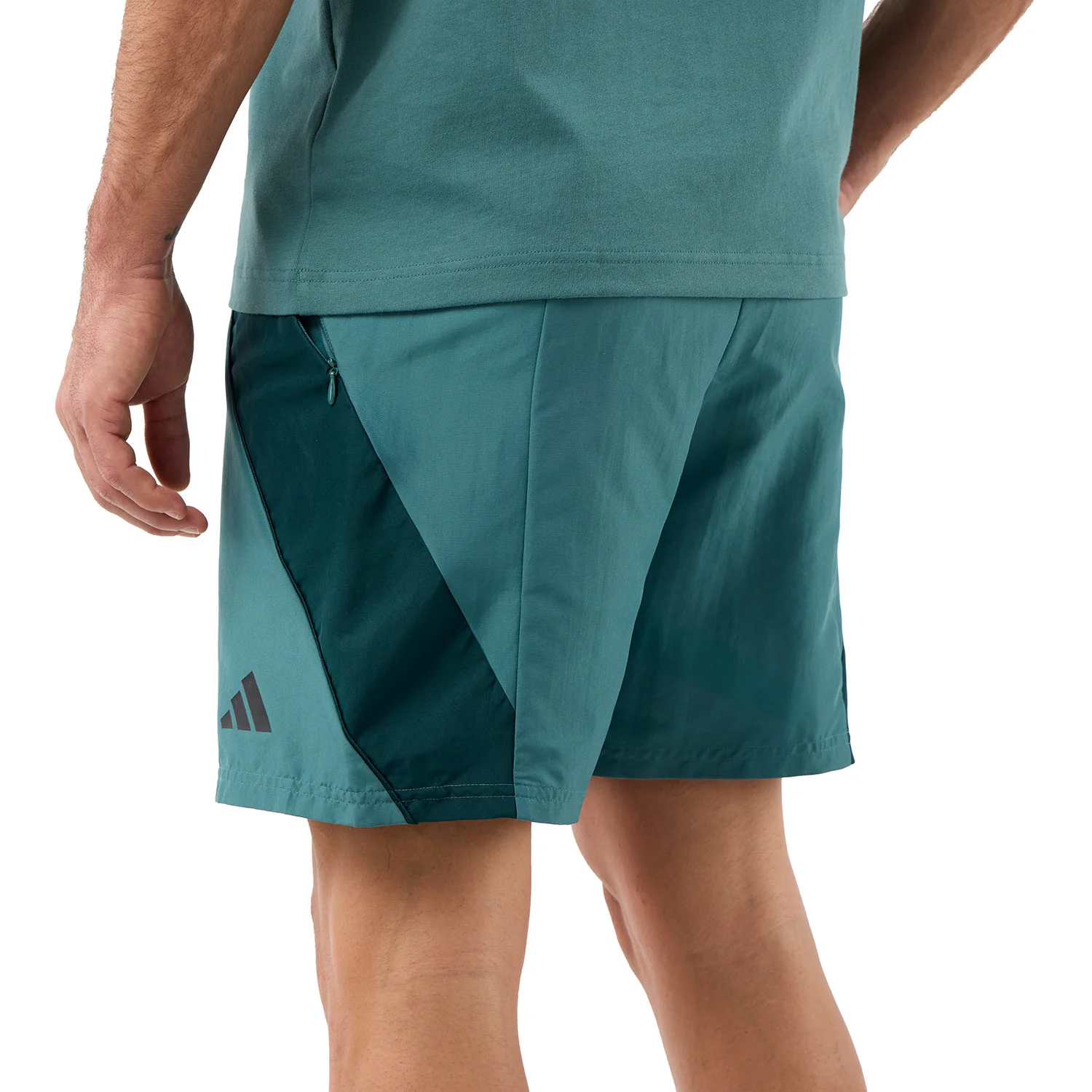 Mens adidas Stadium Shorts Green - Image 7