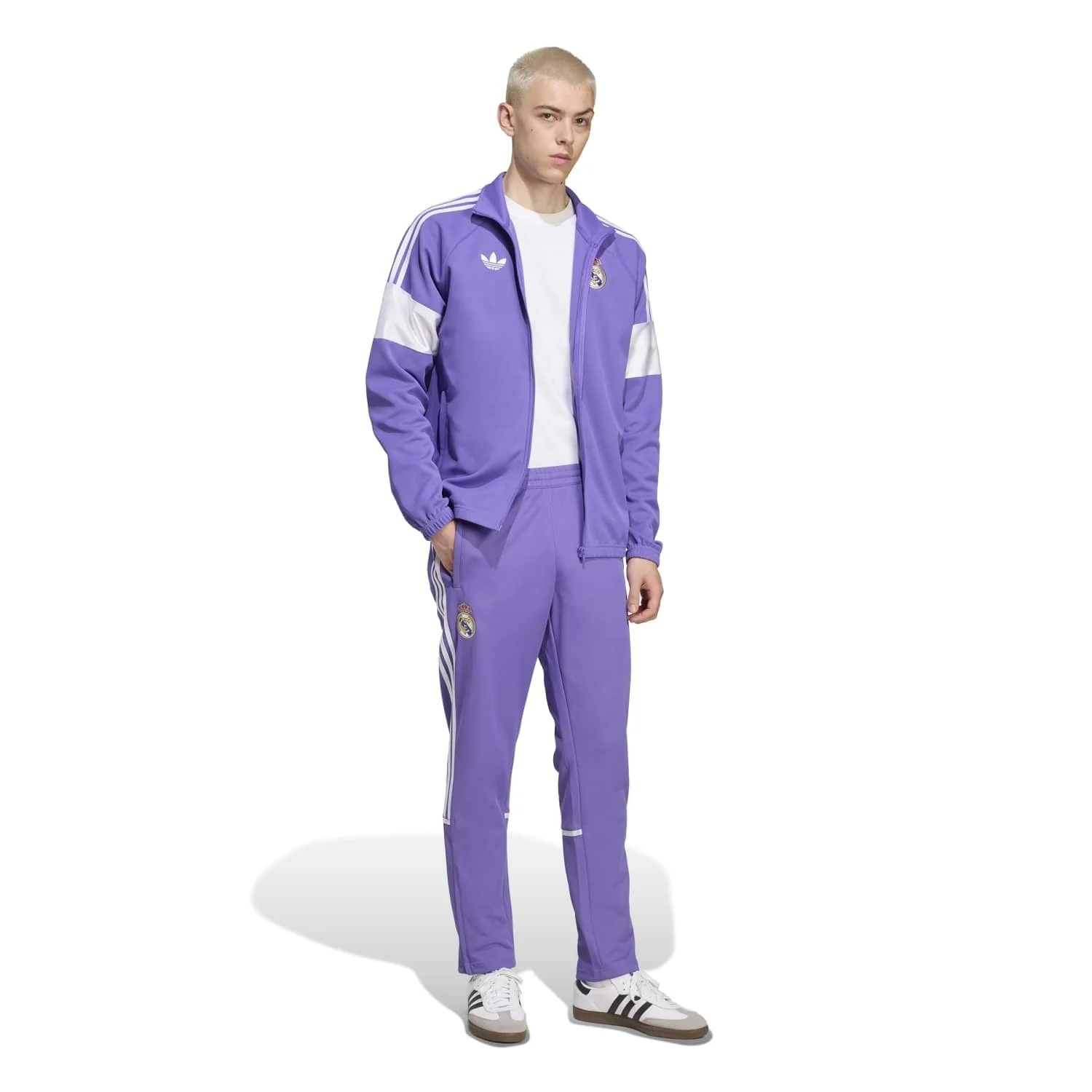 Mens adidas Originals LFSTLR Track Pants 25/26 Purple - Image 3
