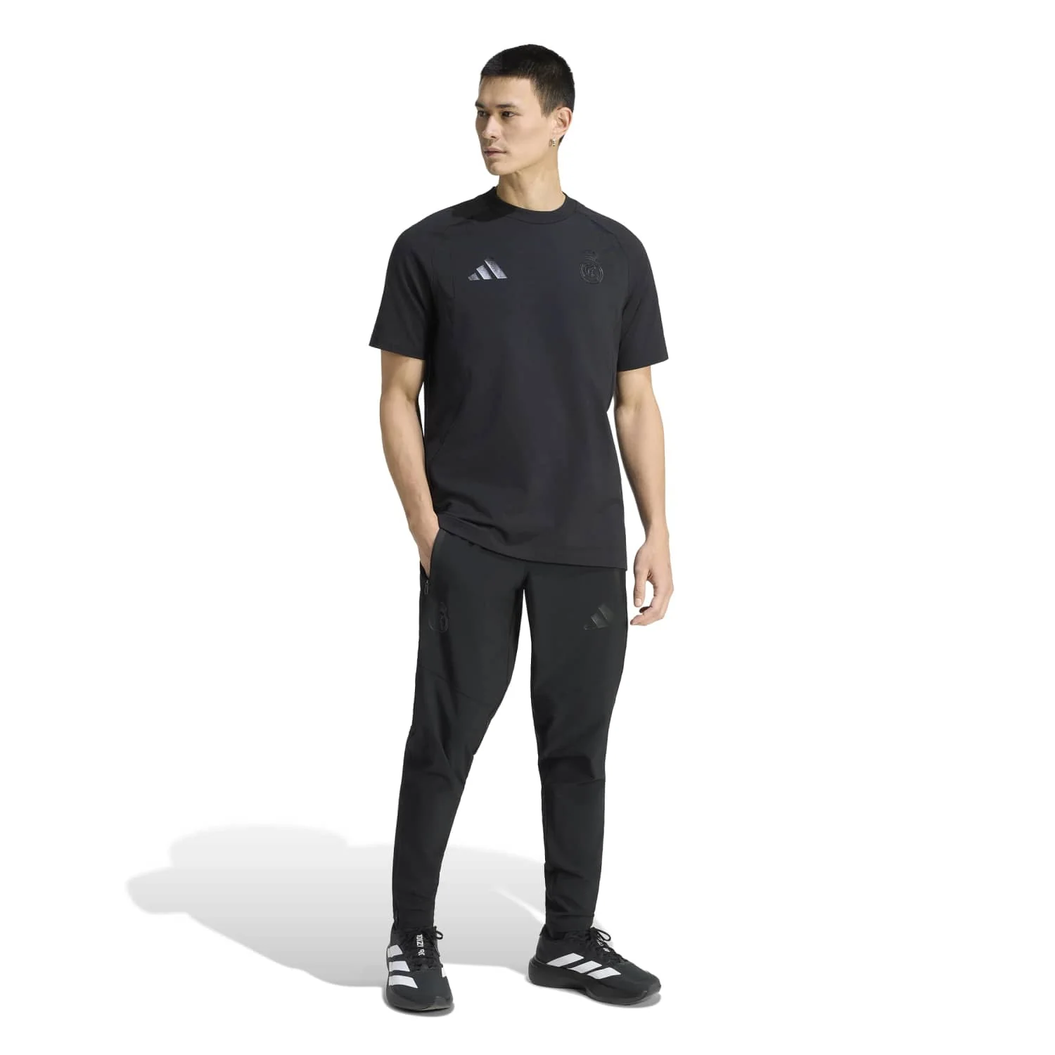 Mens adidas Tiro Travel 25/26 Black Pants - Image 4