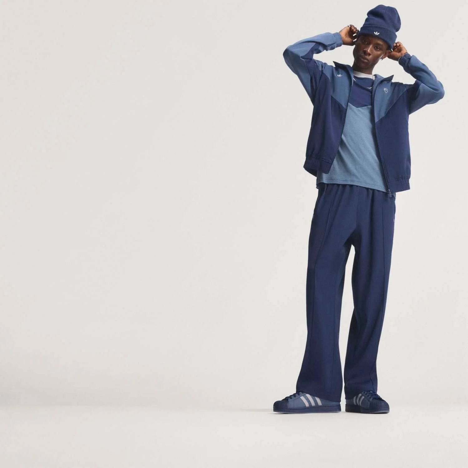 Mens adidas Trousers Jude Bellingham Navy - Image 3