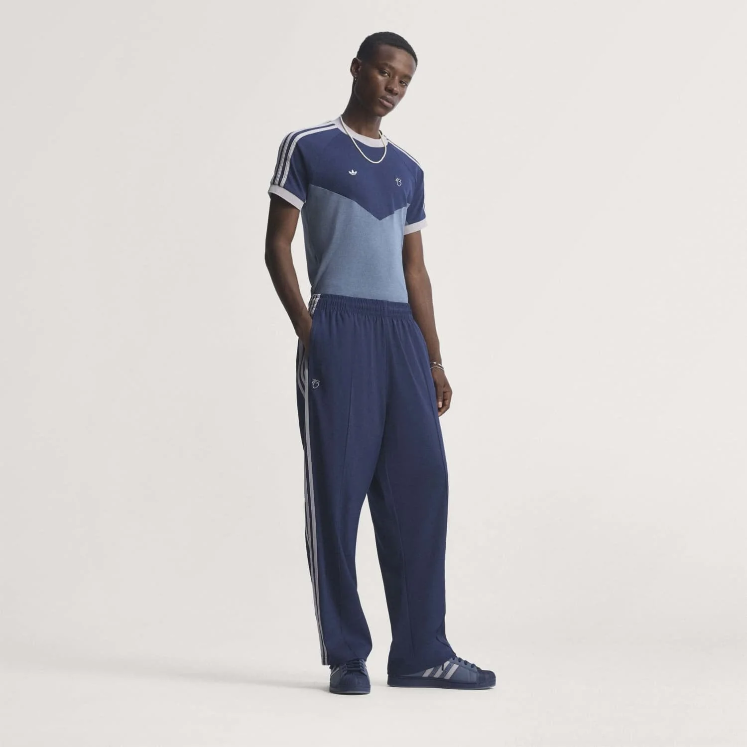 Mens adidas Trousers Jude Bellingham Navy - Image 6