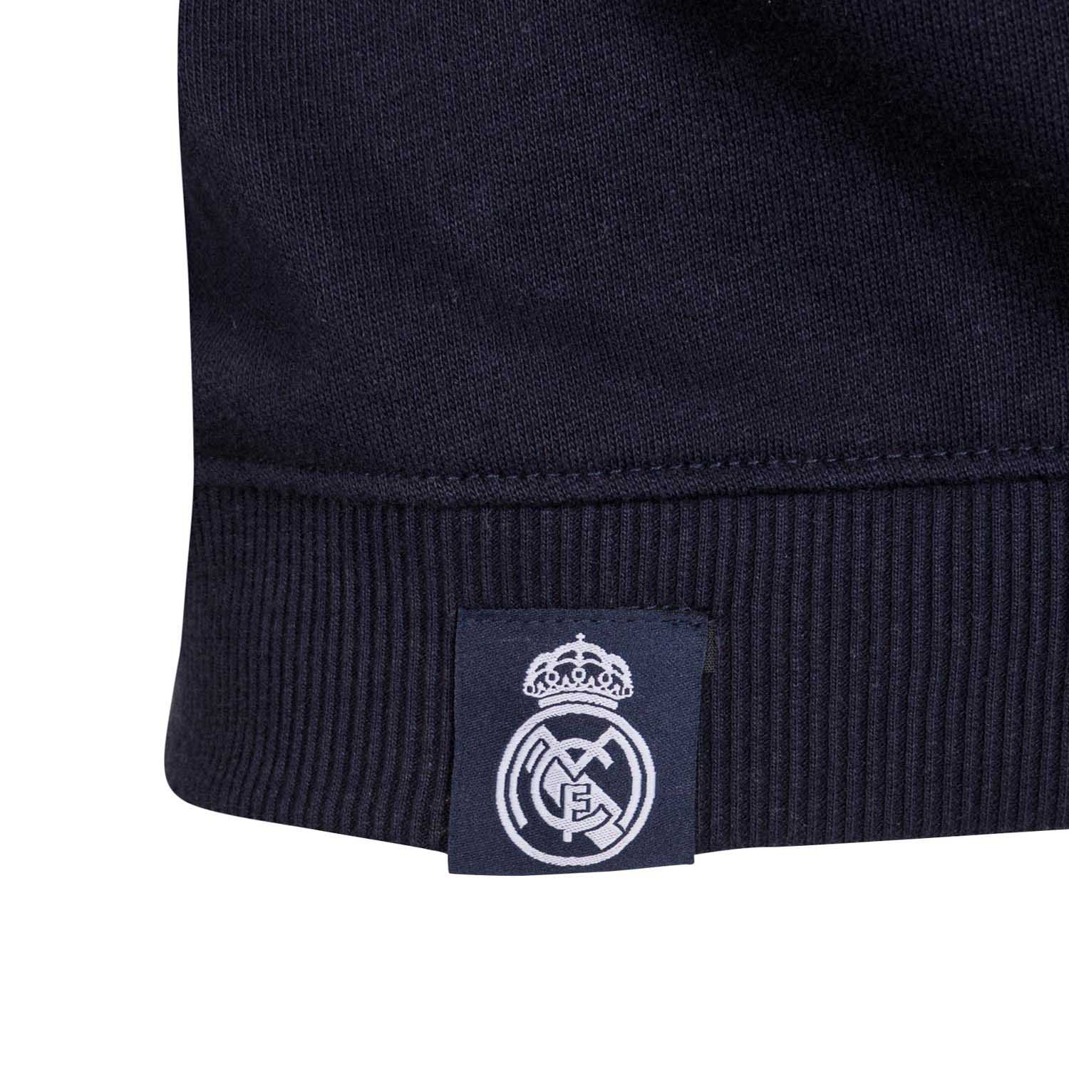 Mens Essentials Color Crest Crew Navy - Image 4