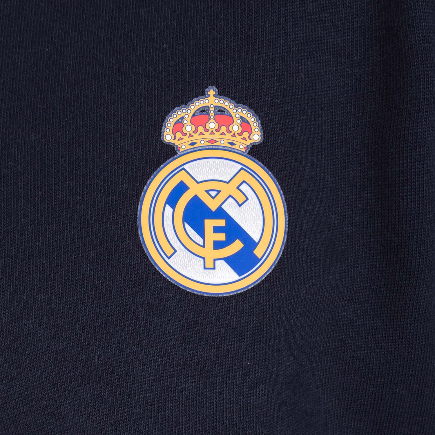 Mens Essentials Color Crest Crew Navy - Image 5