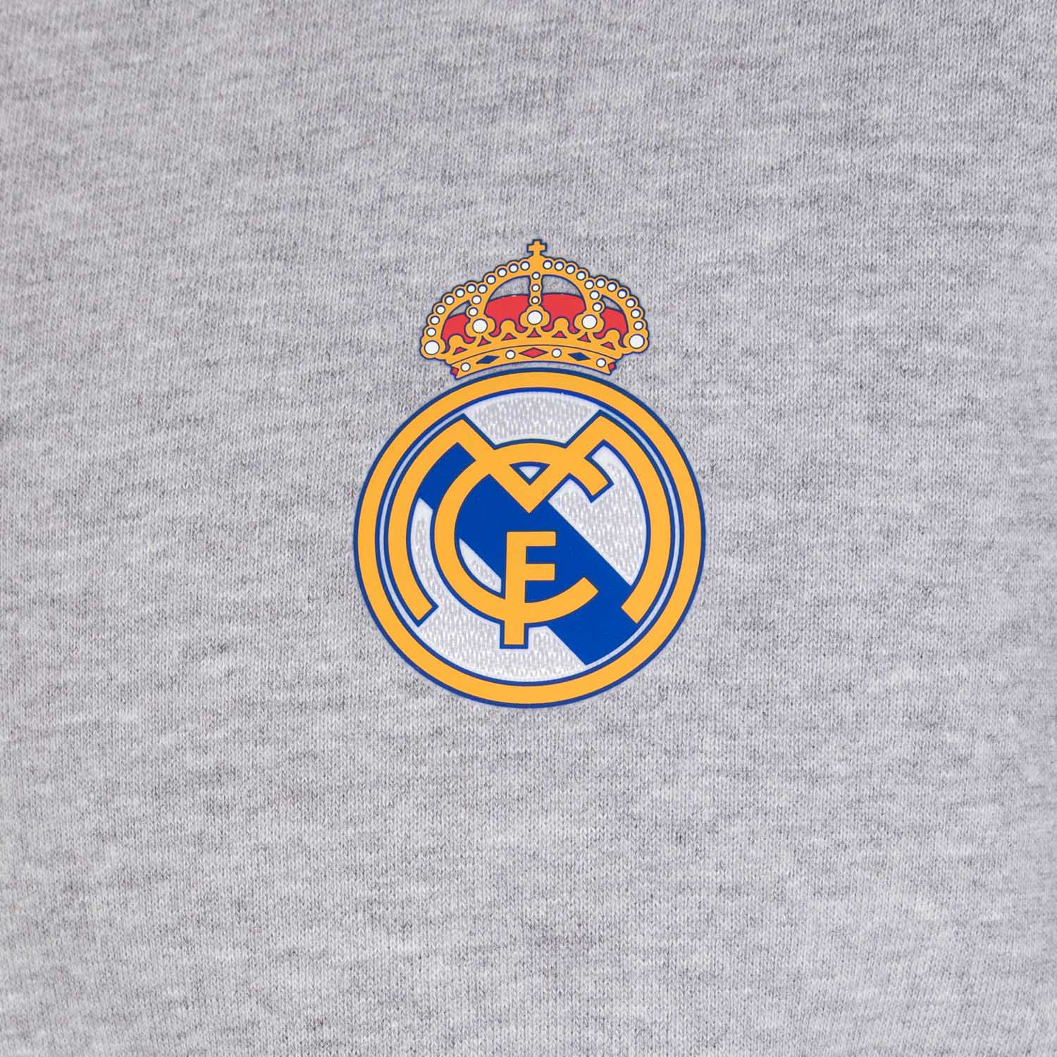 Mens Essentials Color Crest Crew Light Grey - Image 4