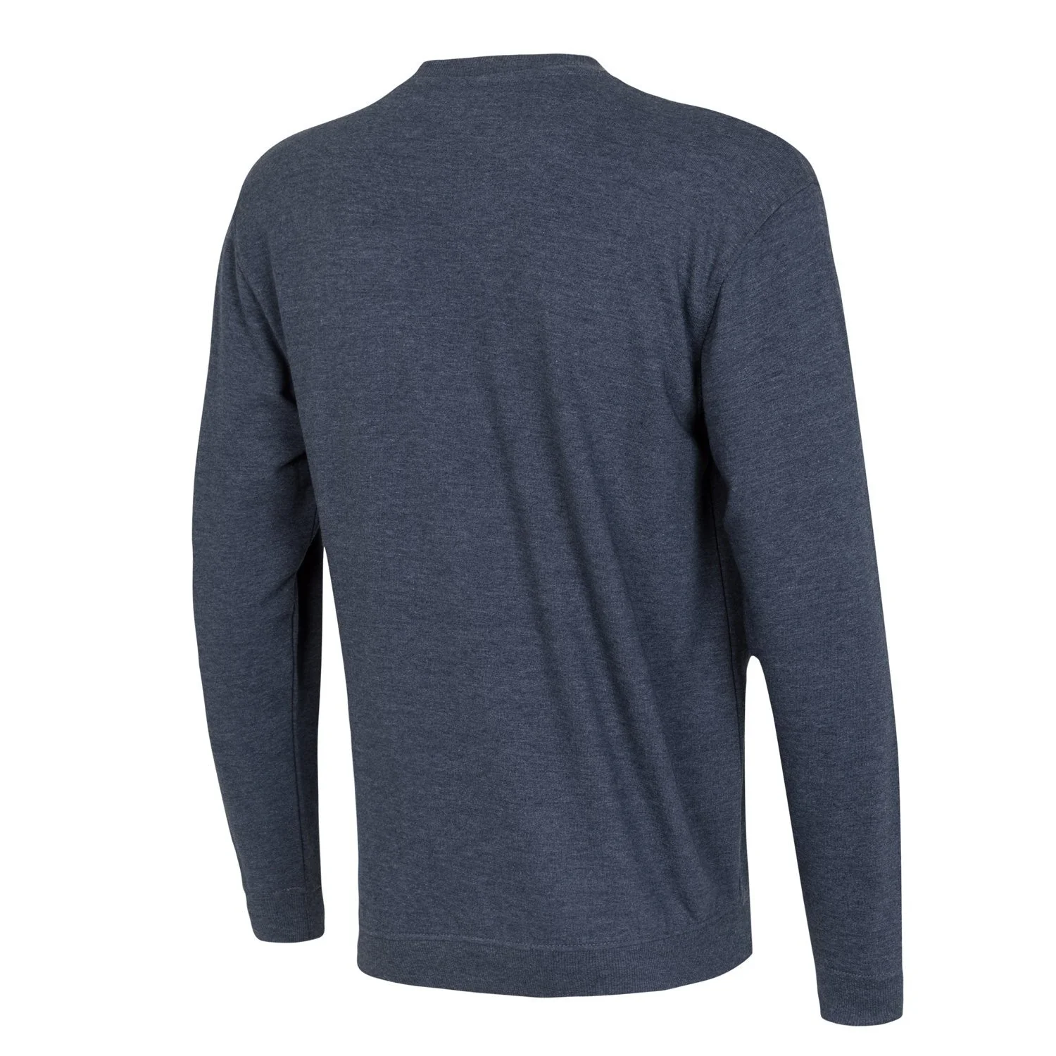 Mens Essentials Color Crest Crew Blue Blend - Image 5
