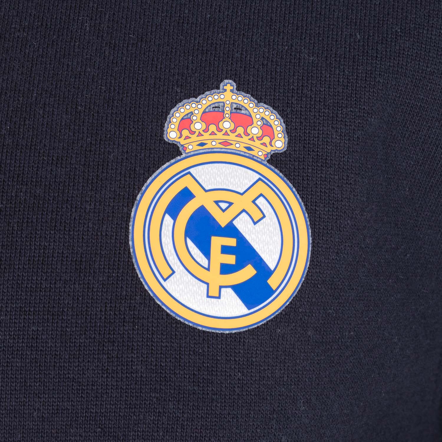Mens Essentials Color Crest Hoody Navy - Image 3