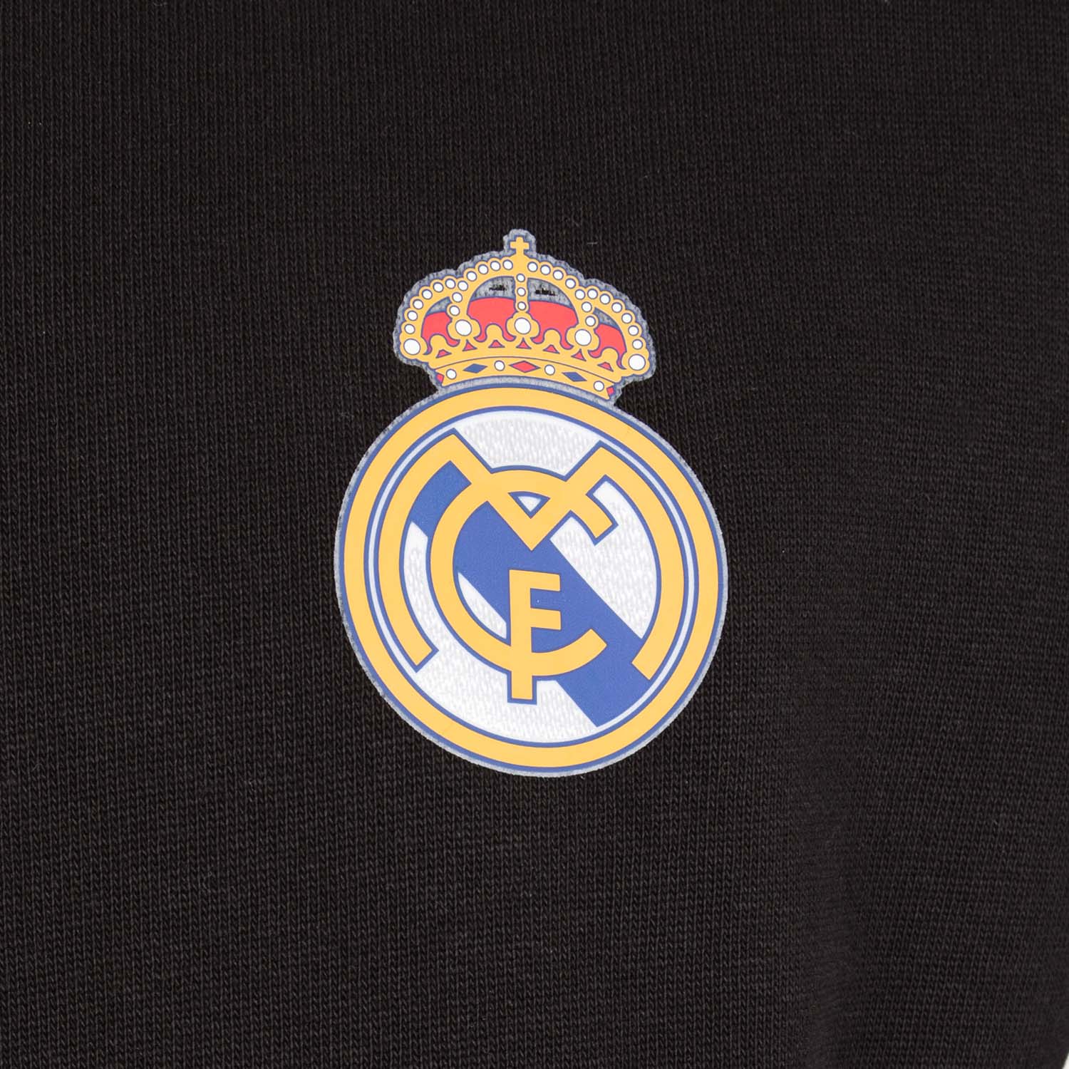 Mens Essentials Color Crest Hoody Black - Image 6