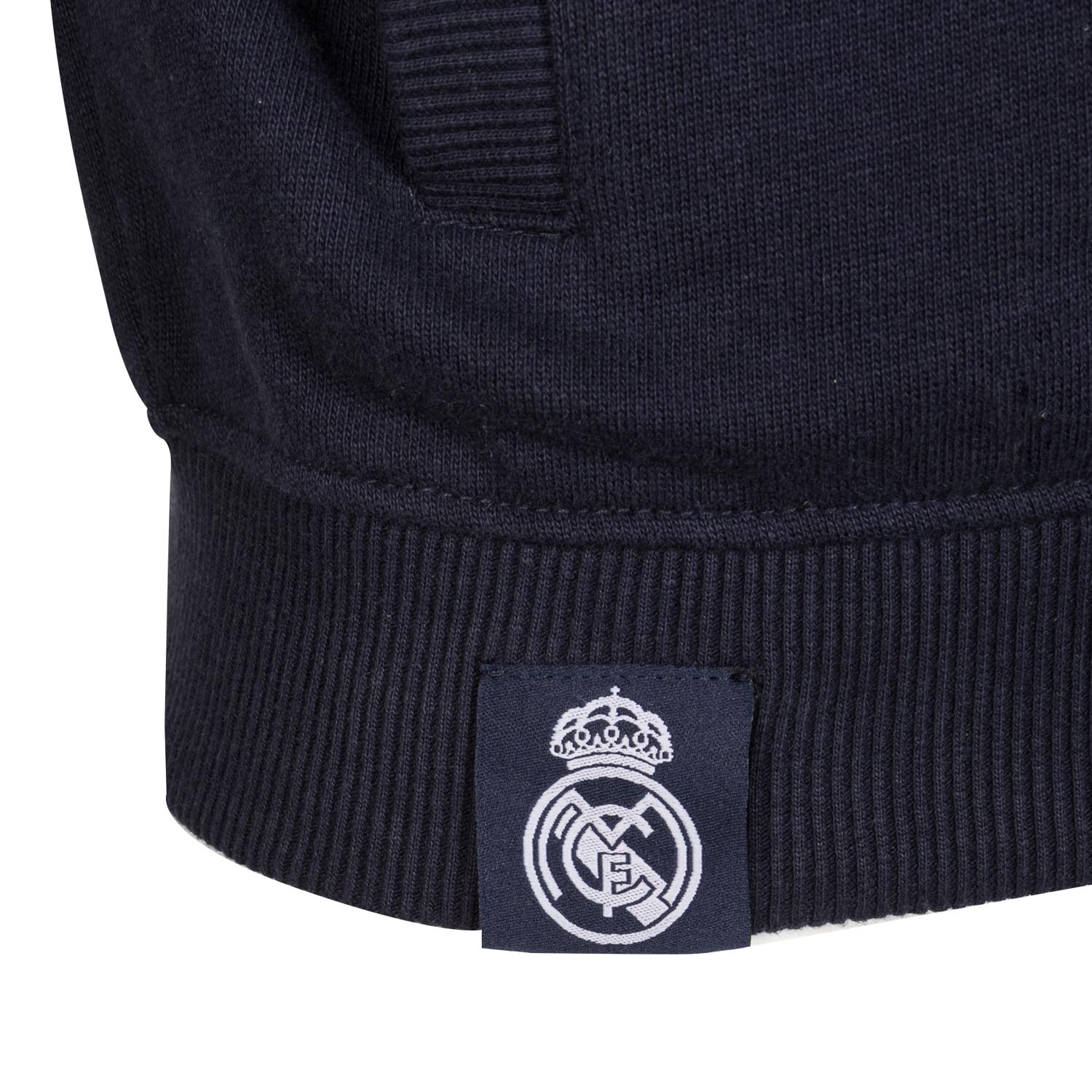 Mens Essentials Color Crest Full Zip Hoody Navy - Image 6