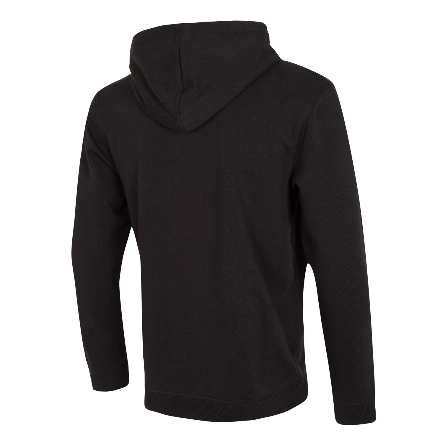 Mens Essentials Color Crest Full Zip Hoody Black - Image 4
