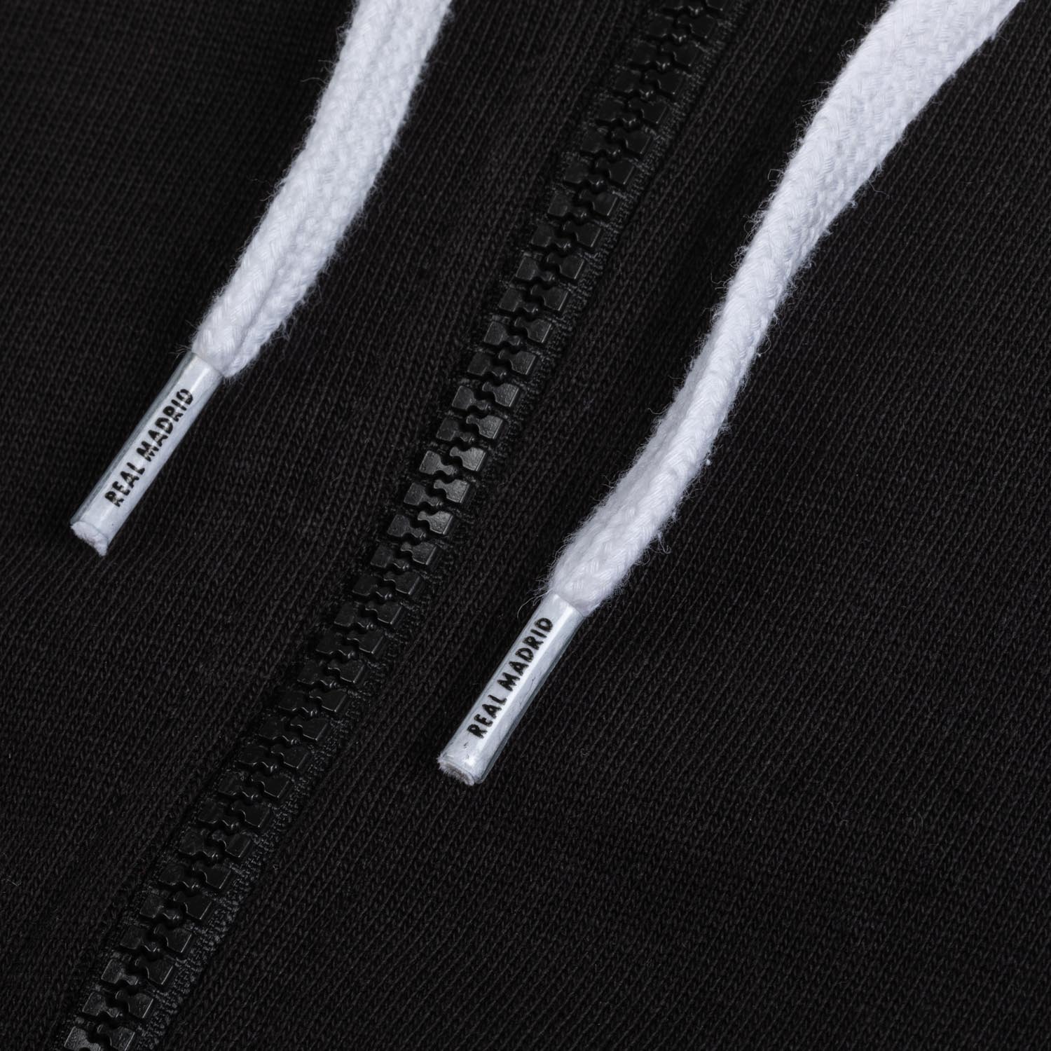 Mens Essentials Color Crest Full Zip Hoody Black - Image 6