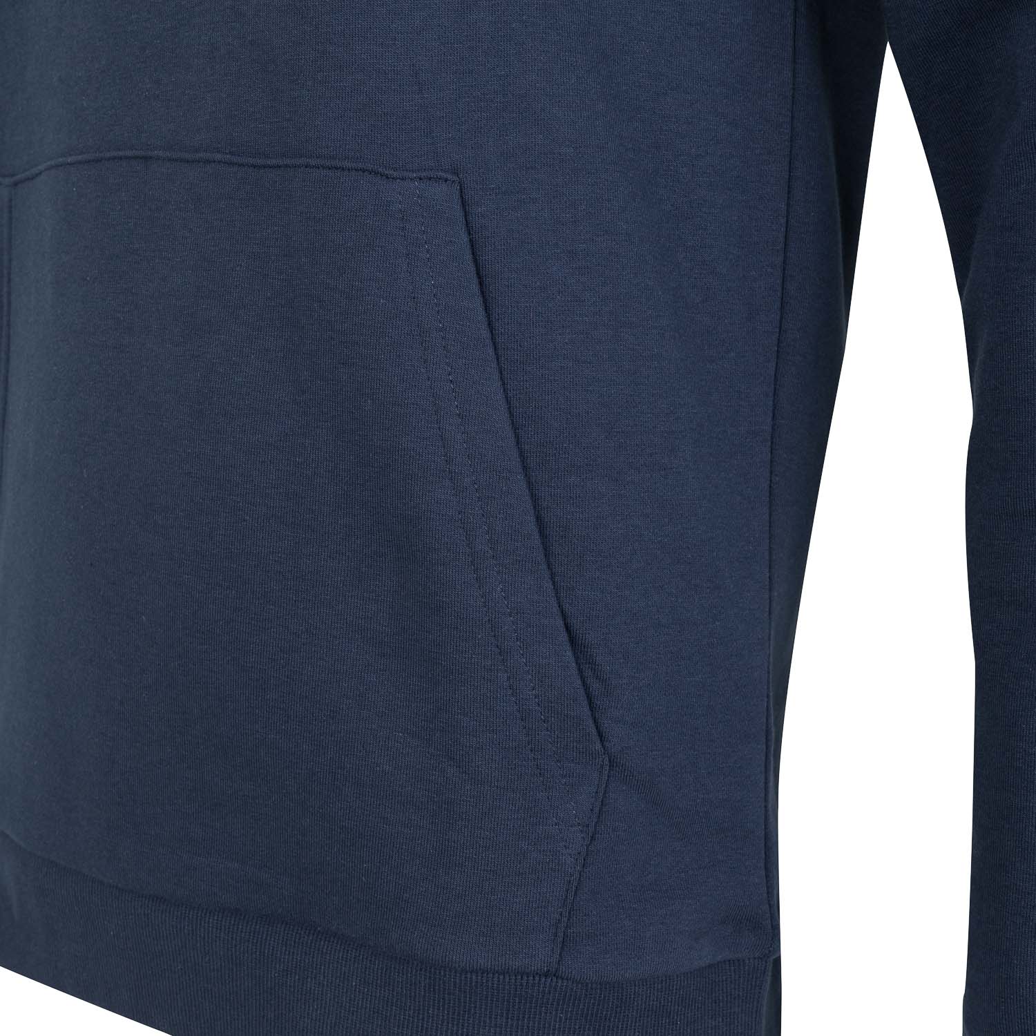 Mens Raised Rubber Text Hoody 1902 Navy Mint - Image 4