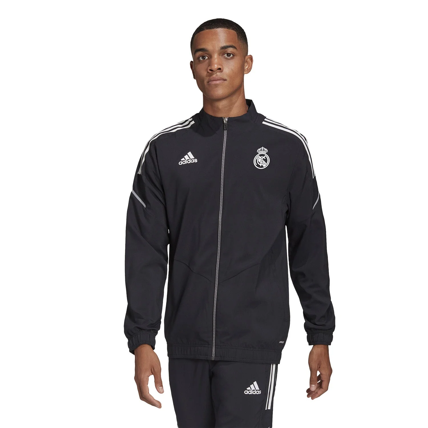 Mens adidas Training TTS Track Top Black - Image 2