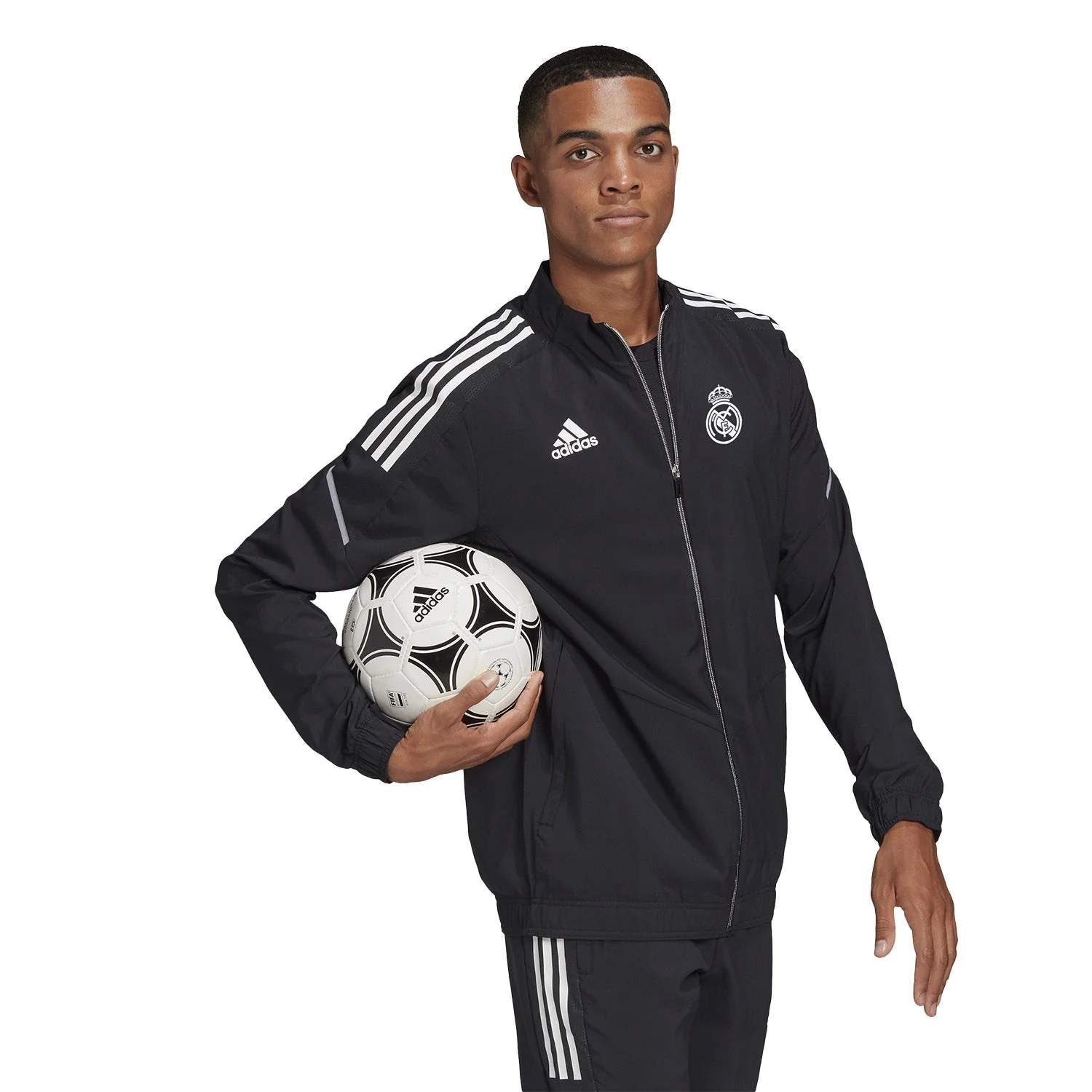 Mens adidas Training TTS Track Top Black - Image 3