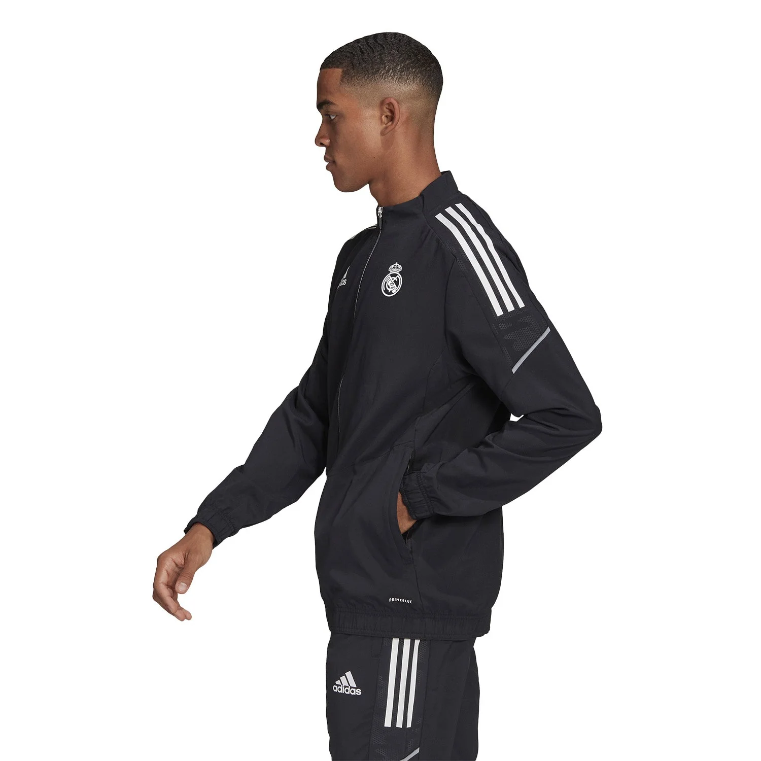 Mens adidas Training TTS Track Top Black - Image 6