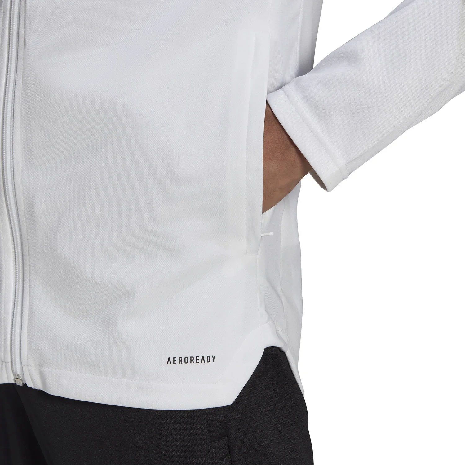 Mens adidas Training TTS Track Top White - Image 4
