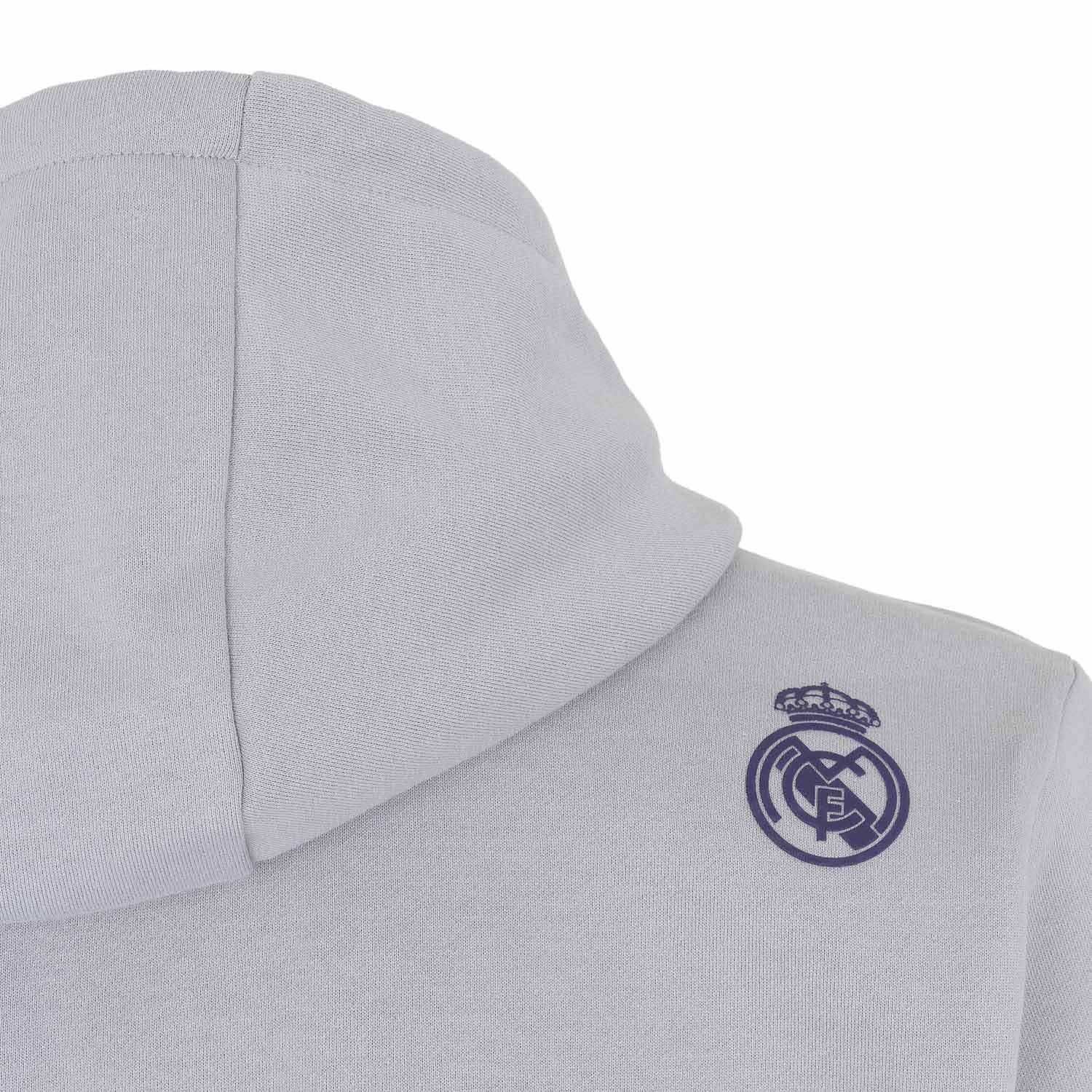Mens Text Hoody Grey/Purple - Image 2