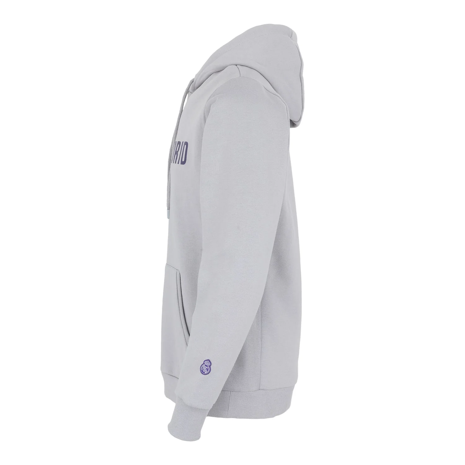 Mens Text Hoody Grey/Purple - Image 3