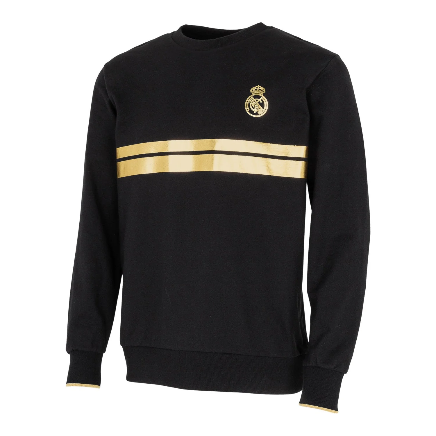 Mens Black & Gold Crew Sweatshirt - Image 5