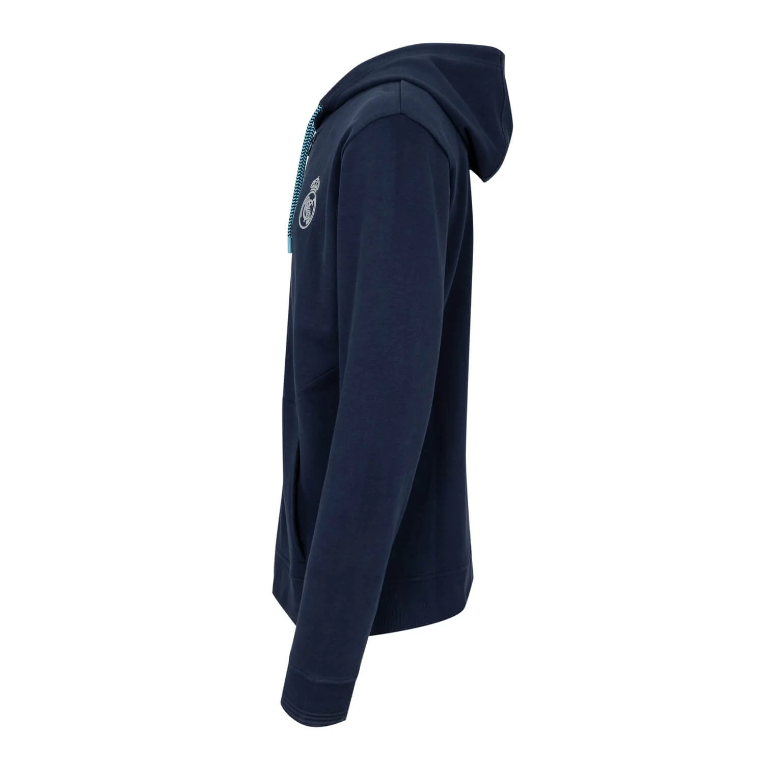 Bernabéu Neon Lights Mens Zip Through Hoodie Navy - Image 3
