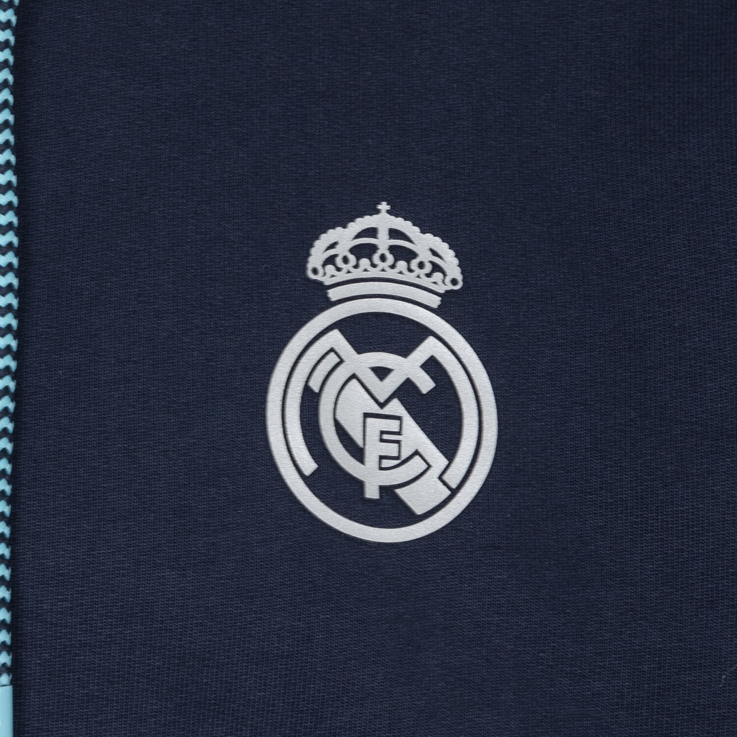 Bernabéu Neon Lights Mens Zip Through Hoodie Navy - Image 4