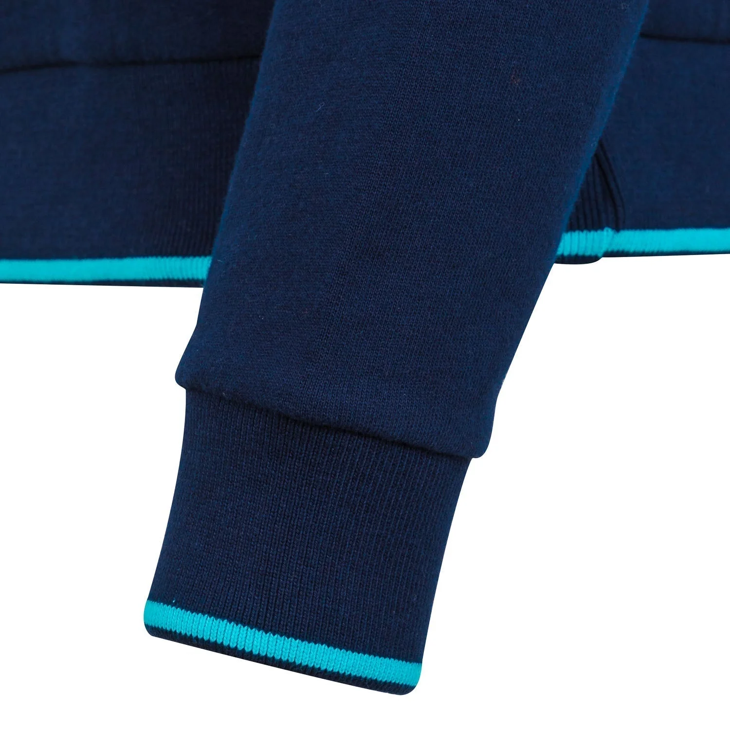 Madrid Sky Mens 1/4 Zip Hooded Sweat Navy - Image 4