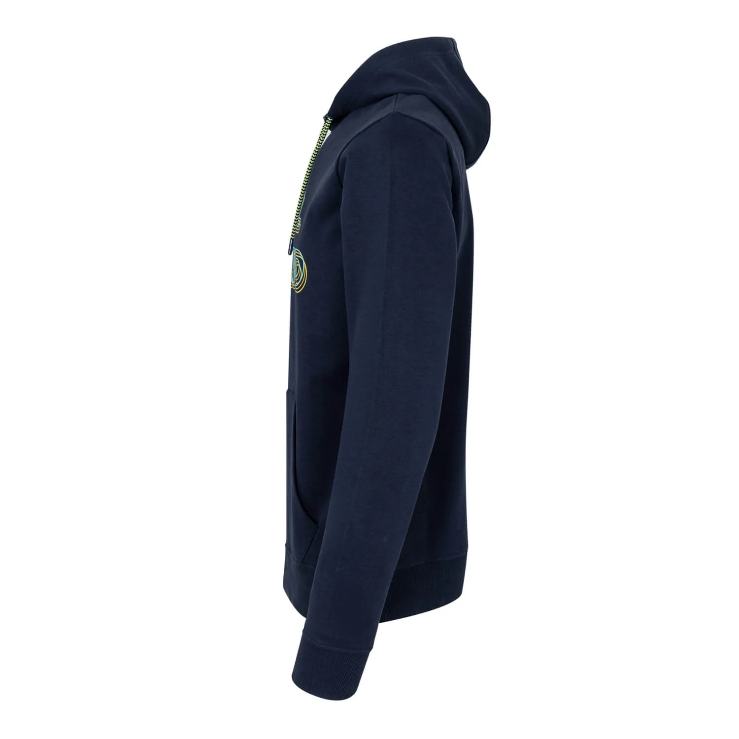 Bernabéu Neon Lights Mens Chest Print Oth Hoodie Navy - Image 4
