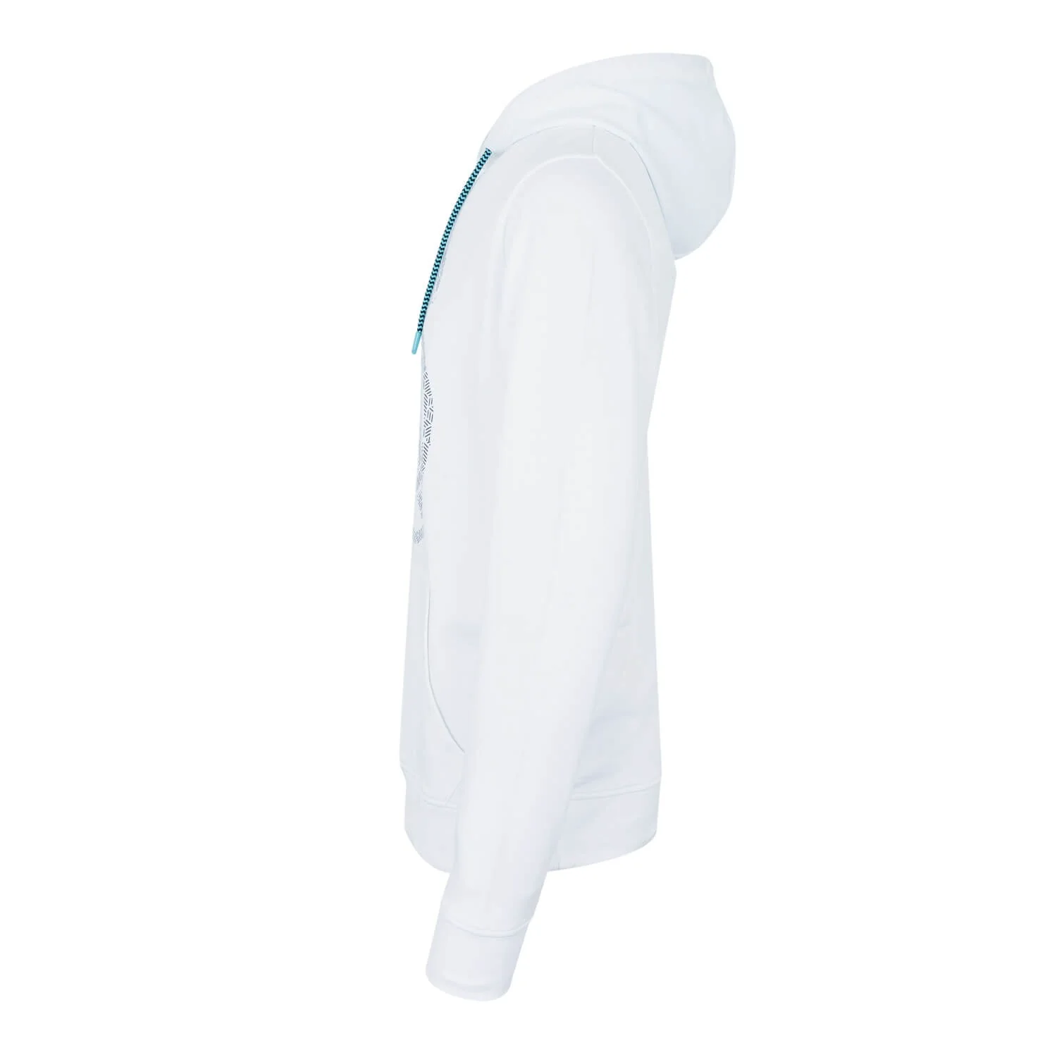 Bernabéu Neon Lights Mens Chest Crest Print Oth Hoodie White - Image 3
