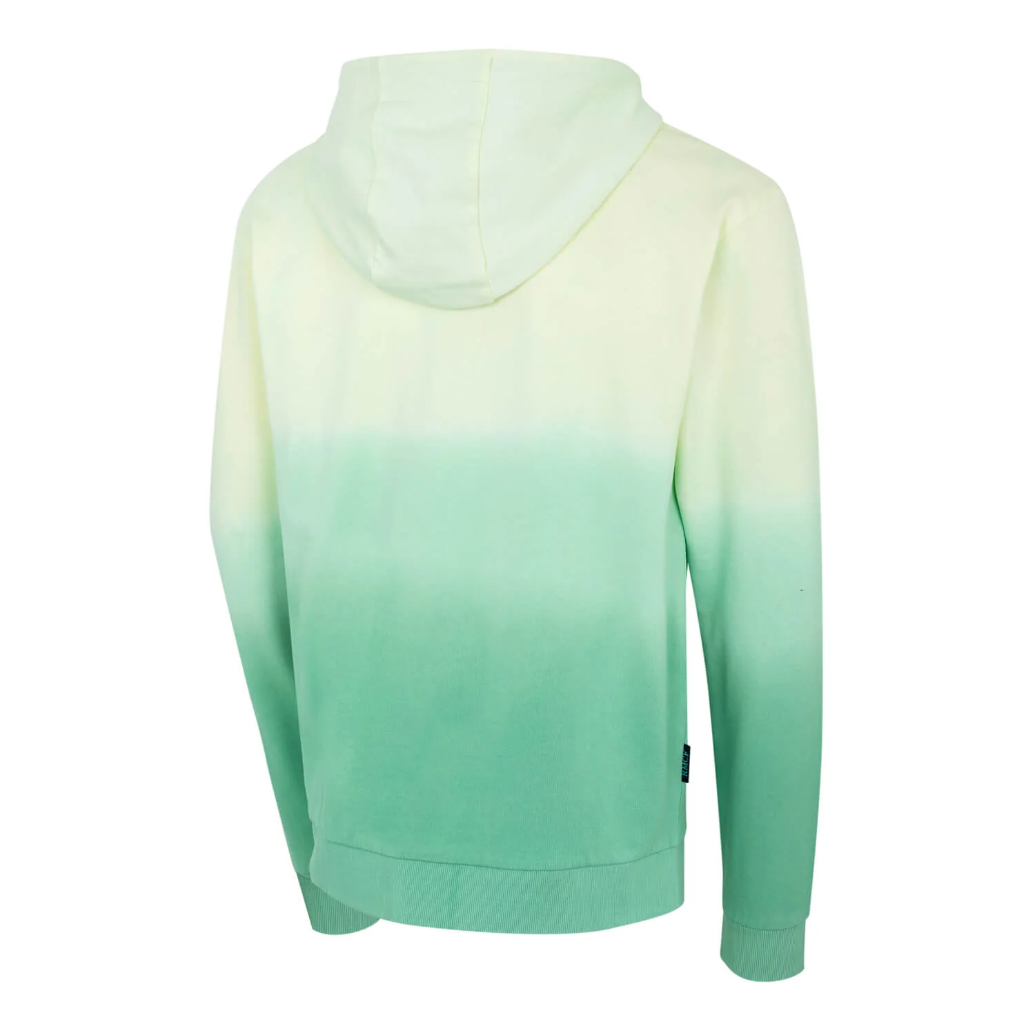Sunset Festival Mens Dip Dye Zip Hoodie White - Image 4