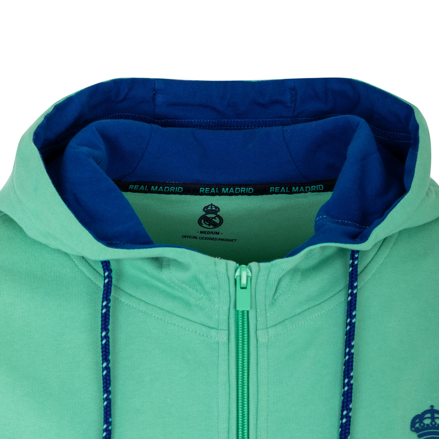Sunset Festival Mens Dip Dye Zip Hoodie Blue - Image 4