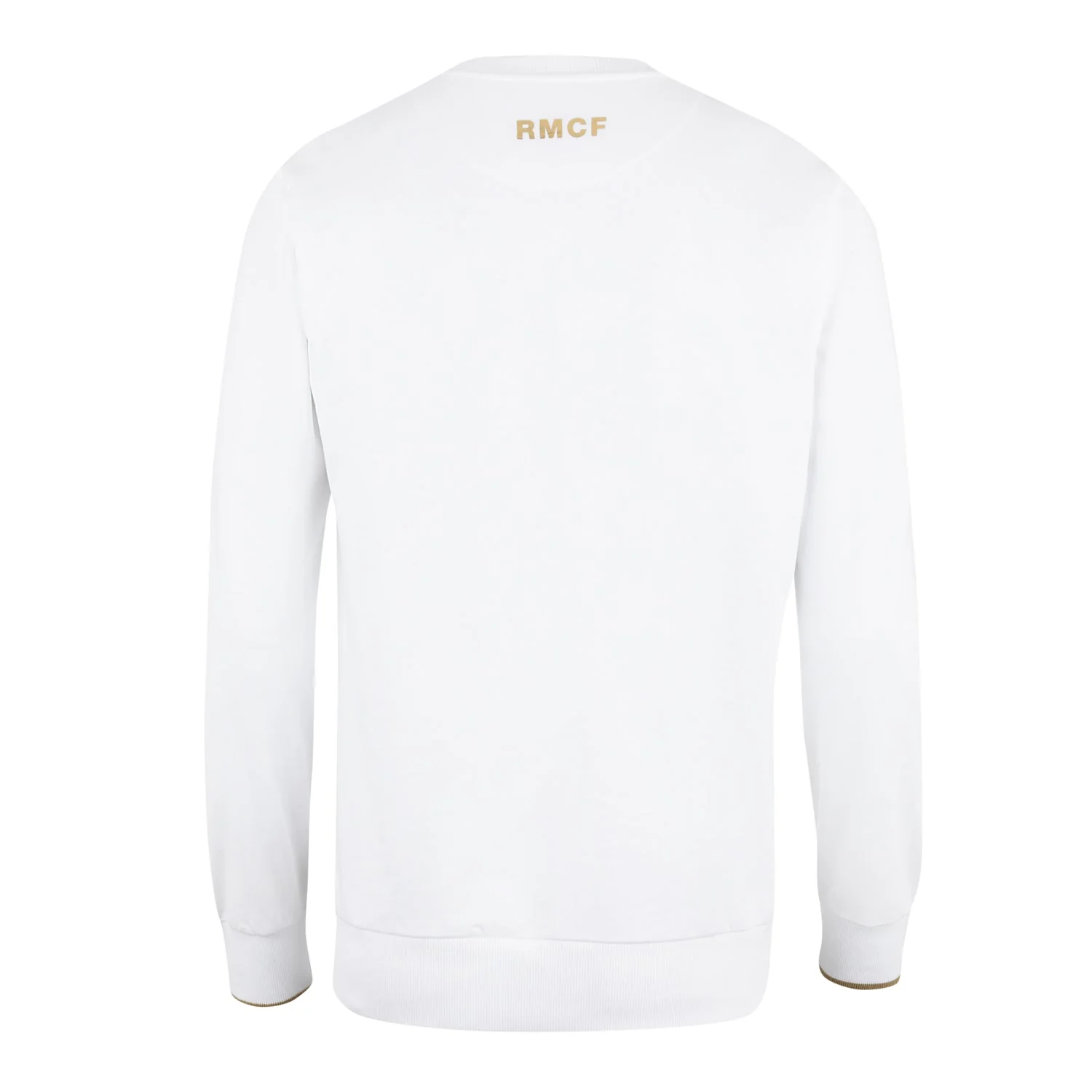 Mens White & Gold Crew Sweatshirt - Image 2
