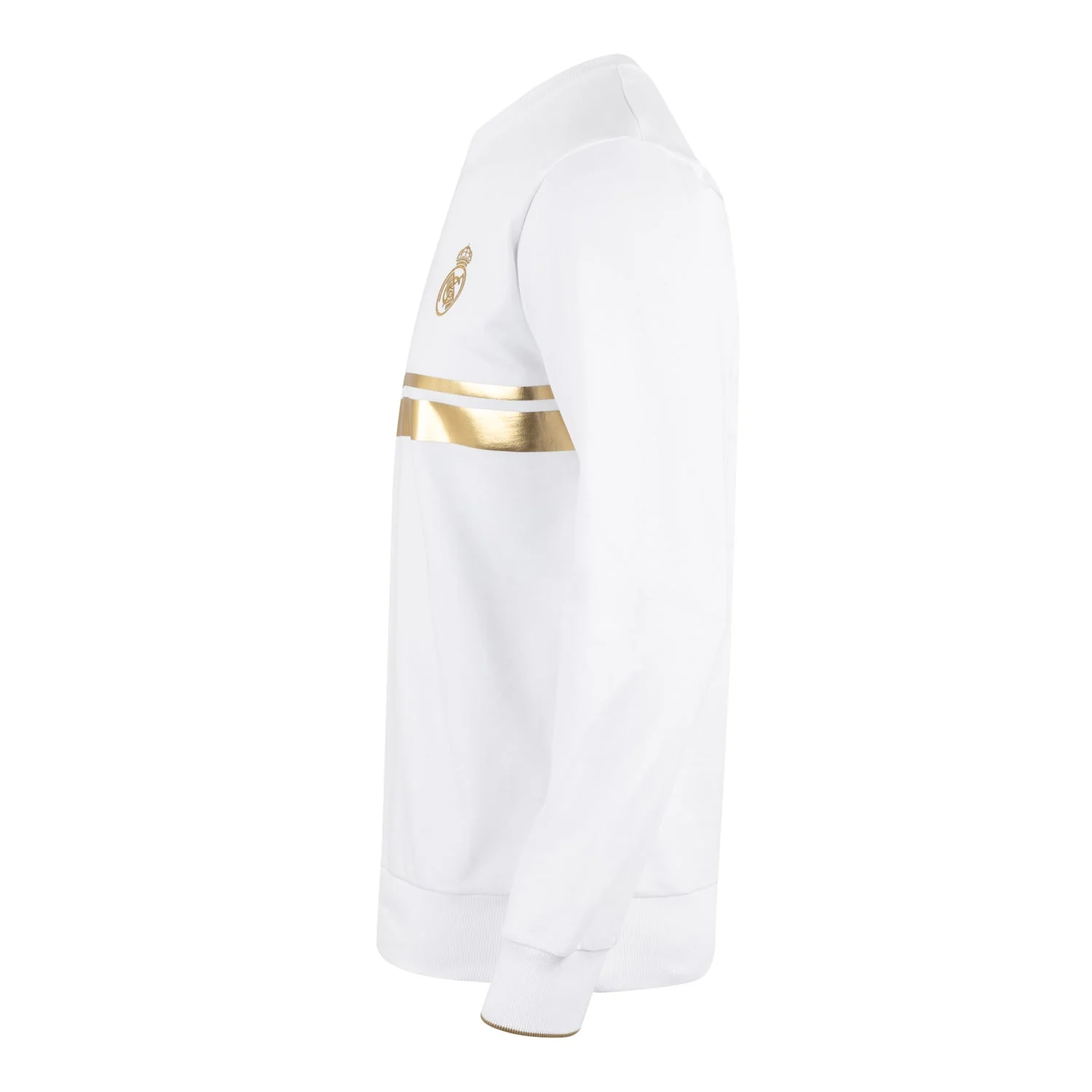 Mens White & Gold Crew Sweatshirt - Image 5