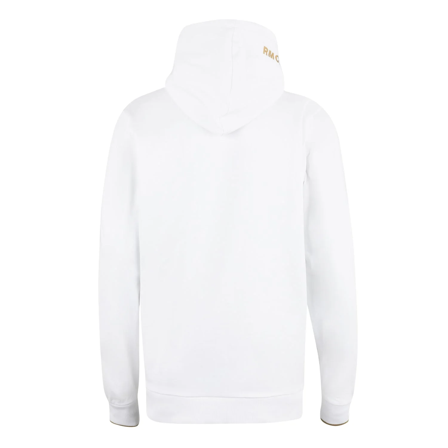 Mens White & Gold Hoodie - Image 3