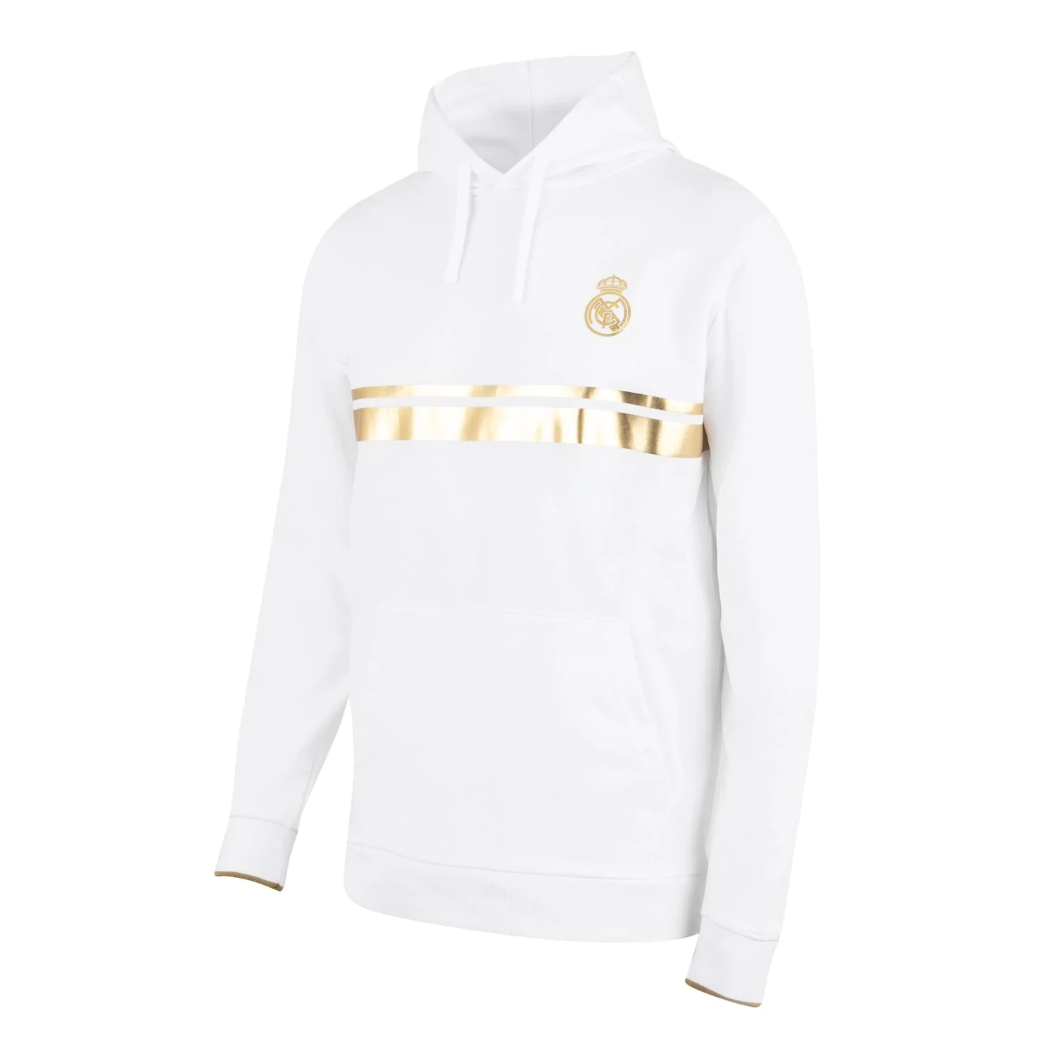 Mens White & Gold Hoodie - Image 4