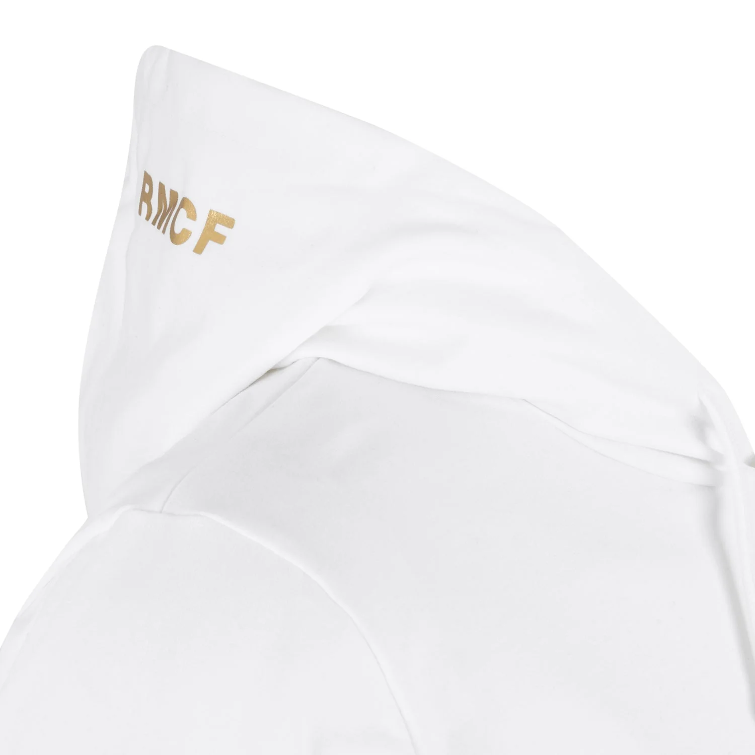 Mens White & Gold Hoodie - Image 5