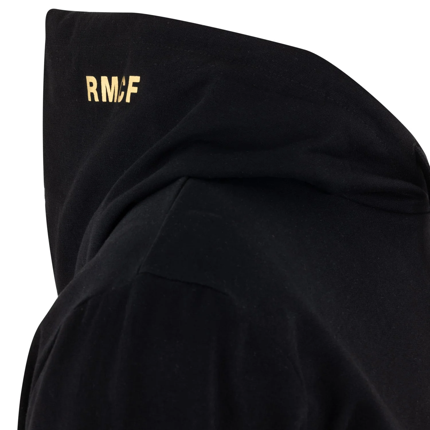 Mens Black & Gold Hoodie - Image 5