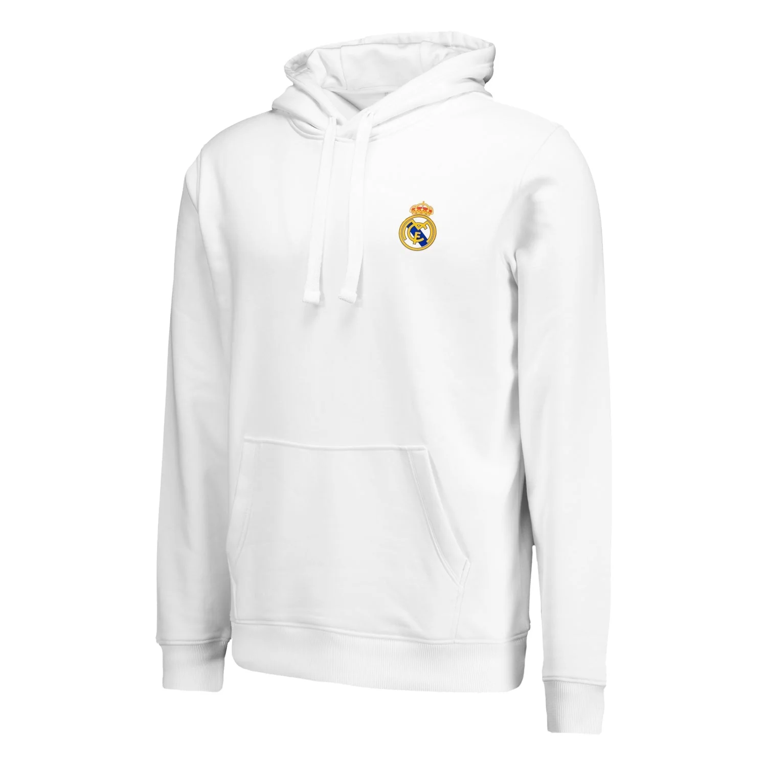 Mens ECO Essentials Real Madrid Color Crest Hoodie White - Image 2