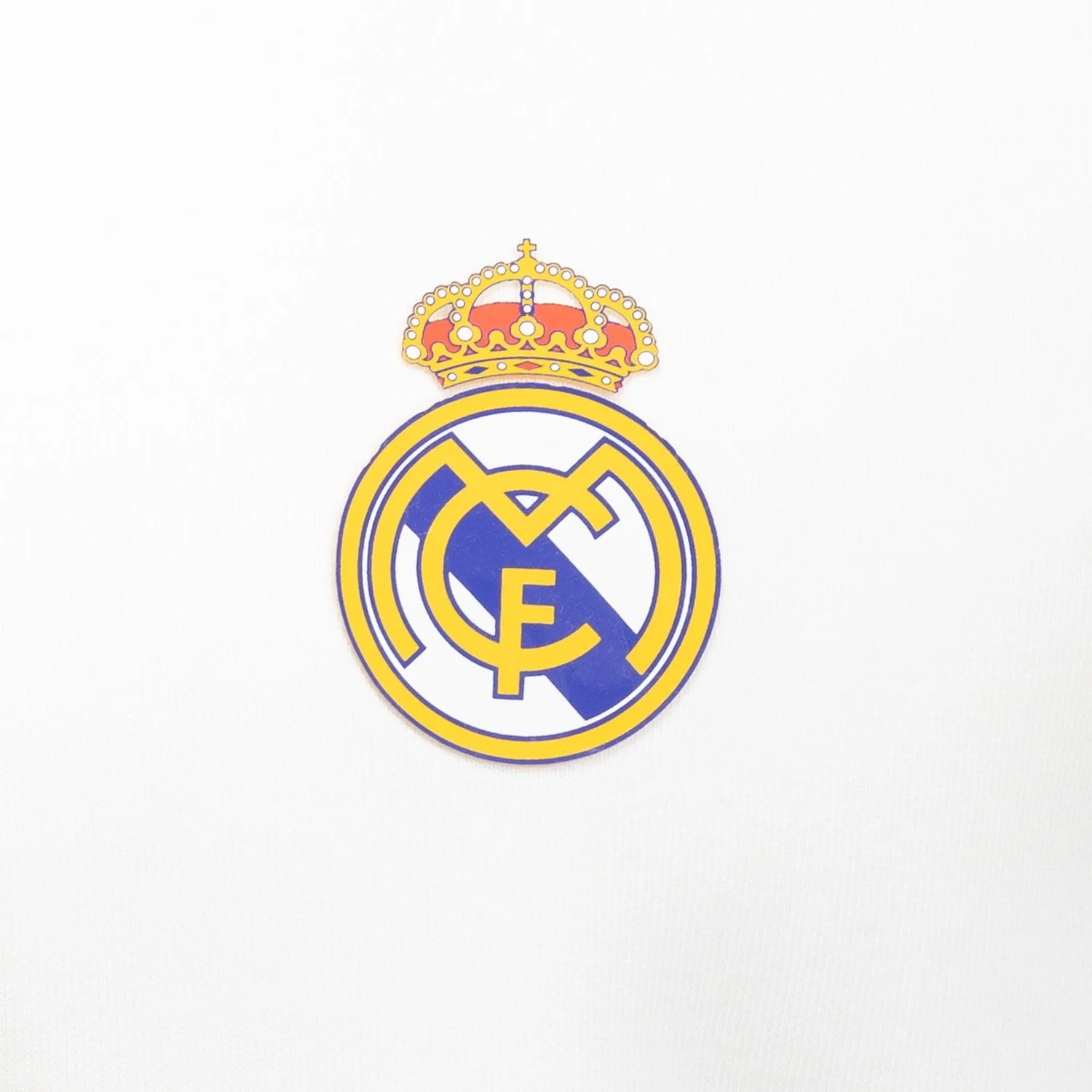 Mens ECO Essentials Real Madrid Color Crest Hoodie White - Image 4