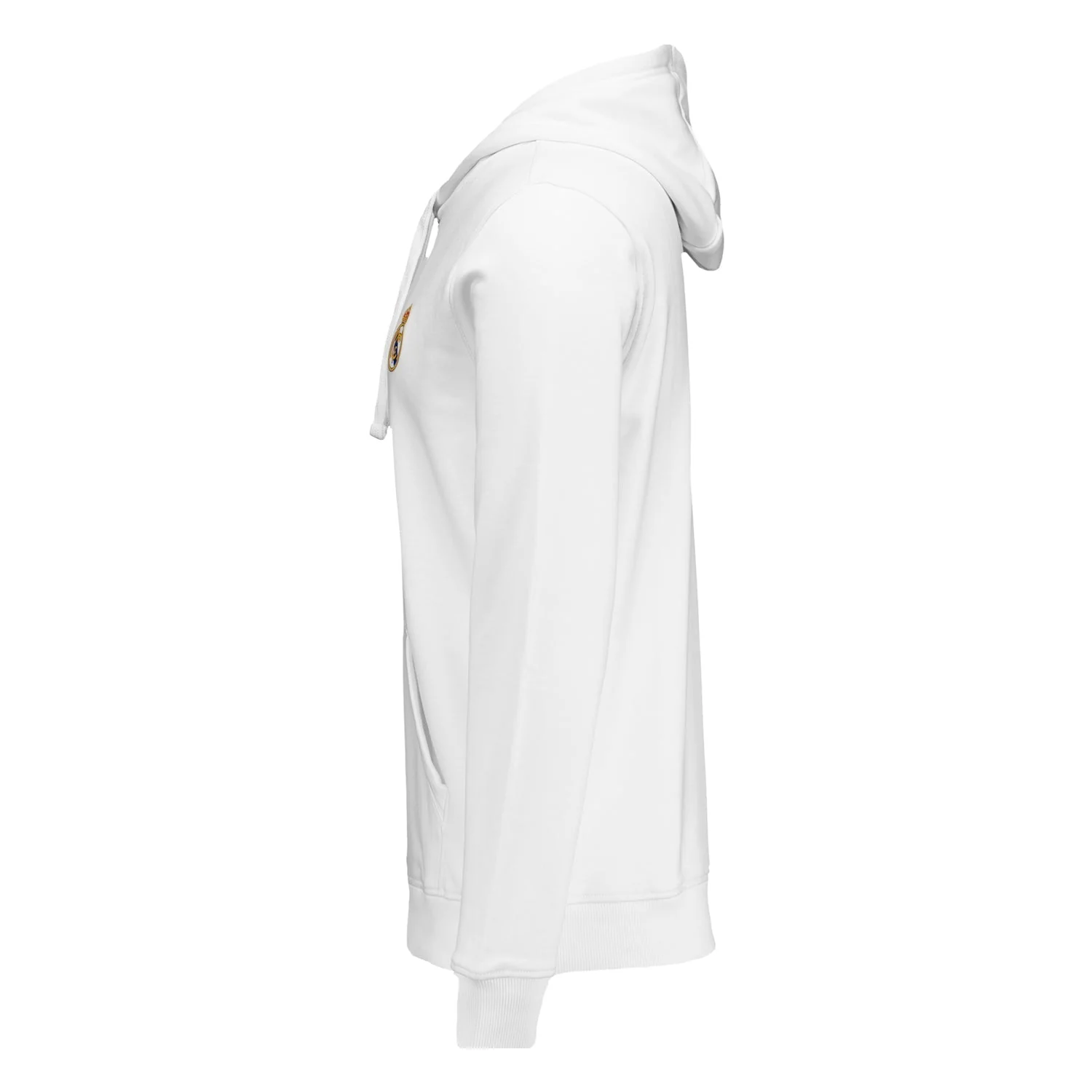 Mens ECO Essentials Real Madrid Color Crest Hoodie White - Image 5