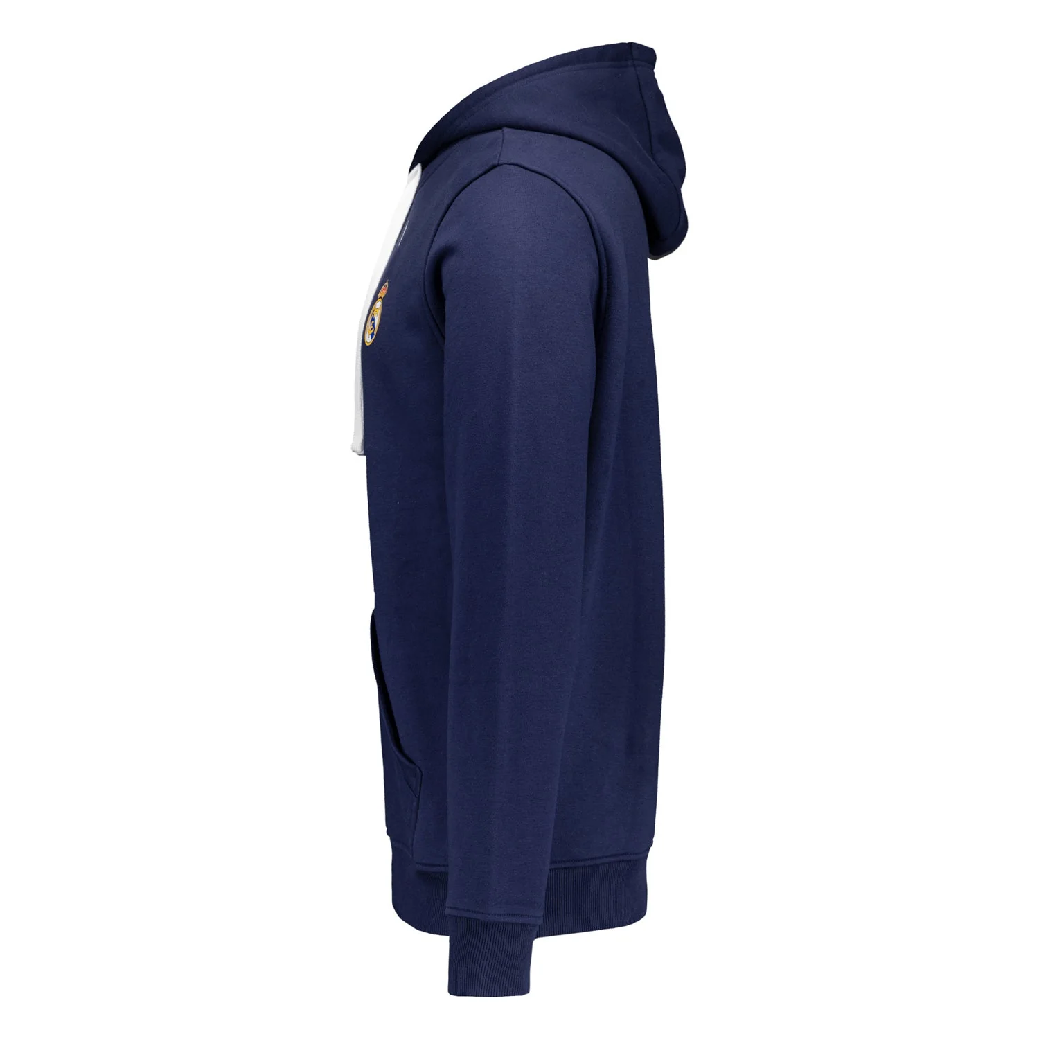 Mens ECO Essentials Real Madrid Color Crest Hoodie Navy - Image 4