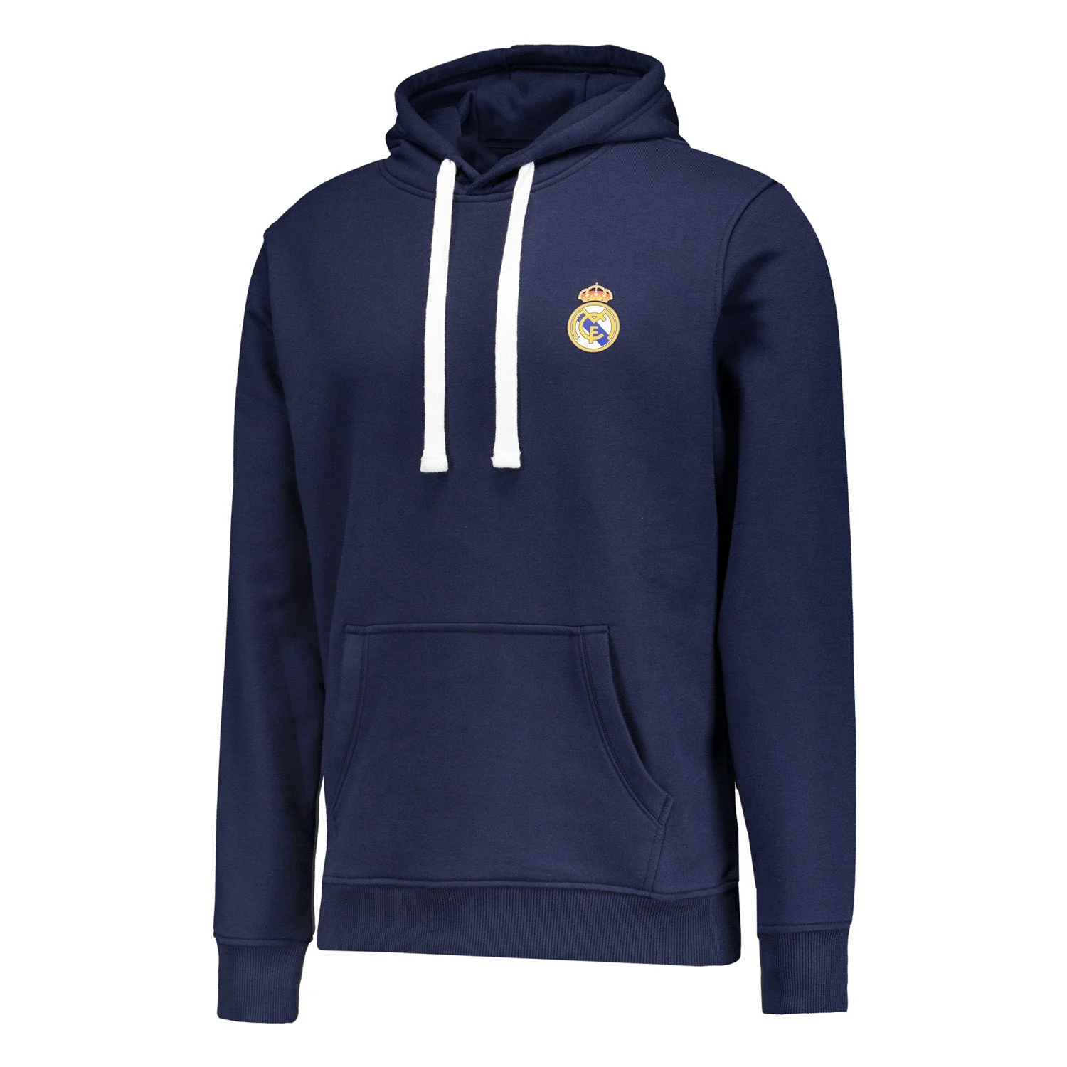 Mens ECO Essentials Real Madrid Color Crest Hoodie Navy - Image 5