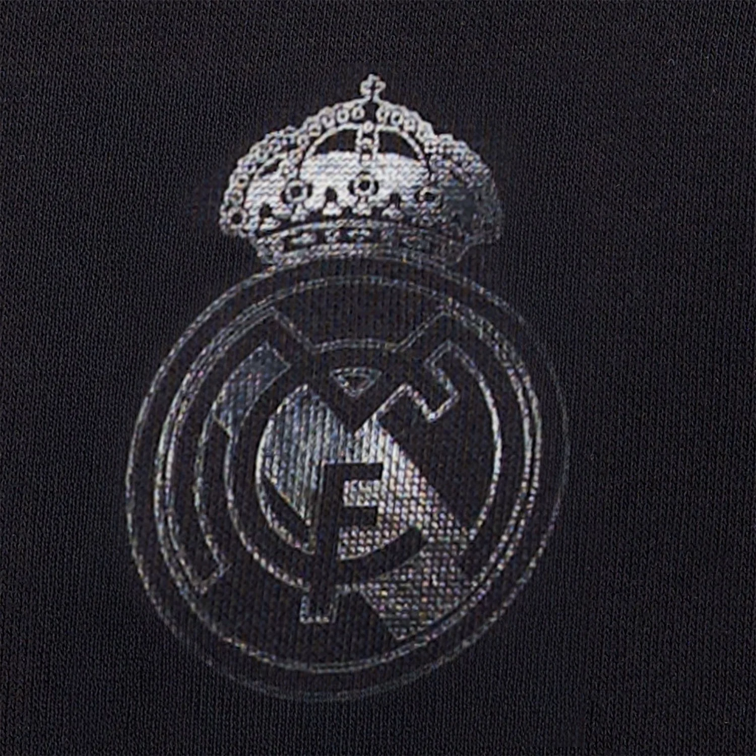 Mens Blackout Track Top Tape Black Real Madrid - Image 5