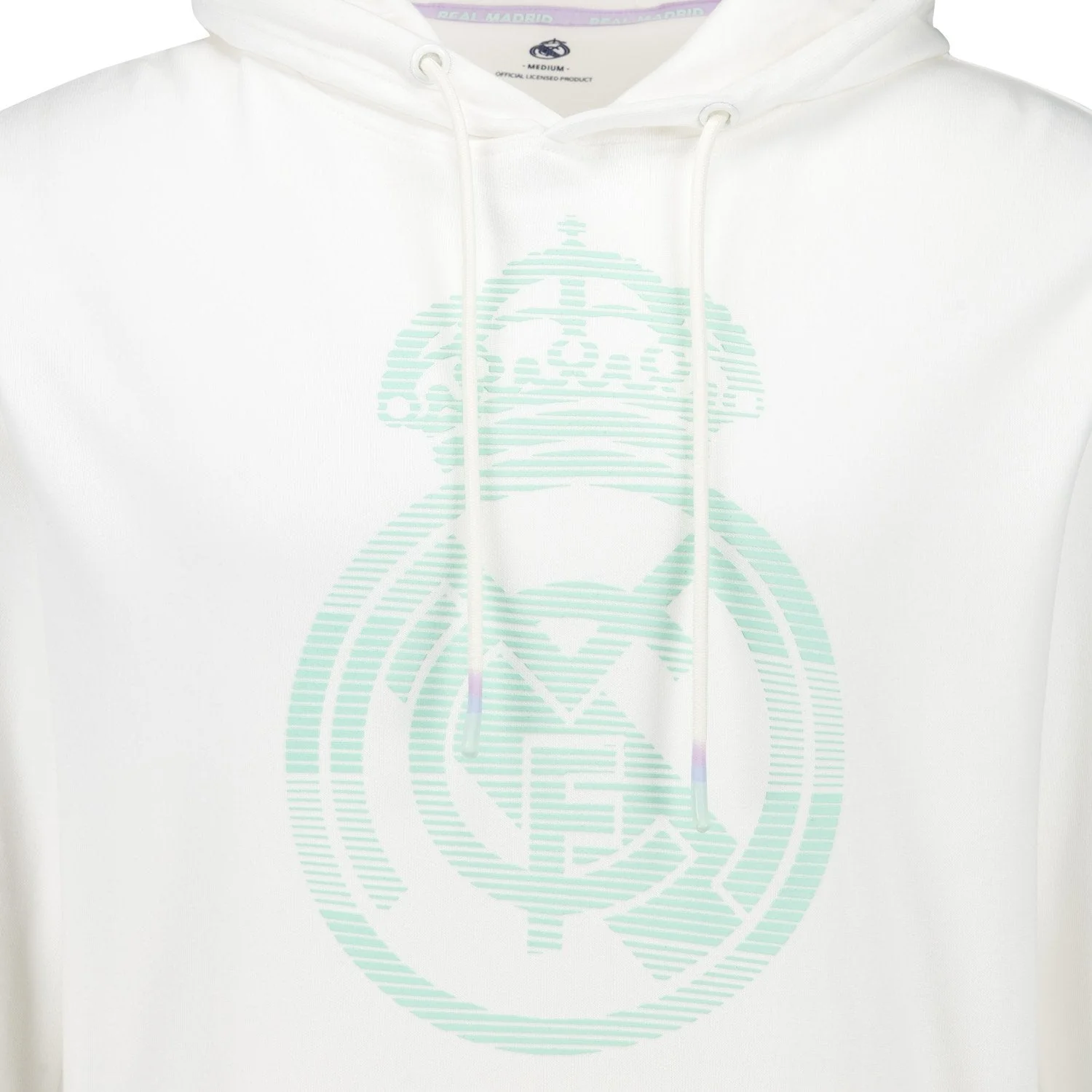 Mens Pastel Crest Hoodie White Real Madrid - Image 5