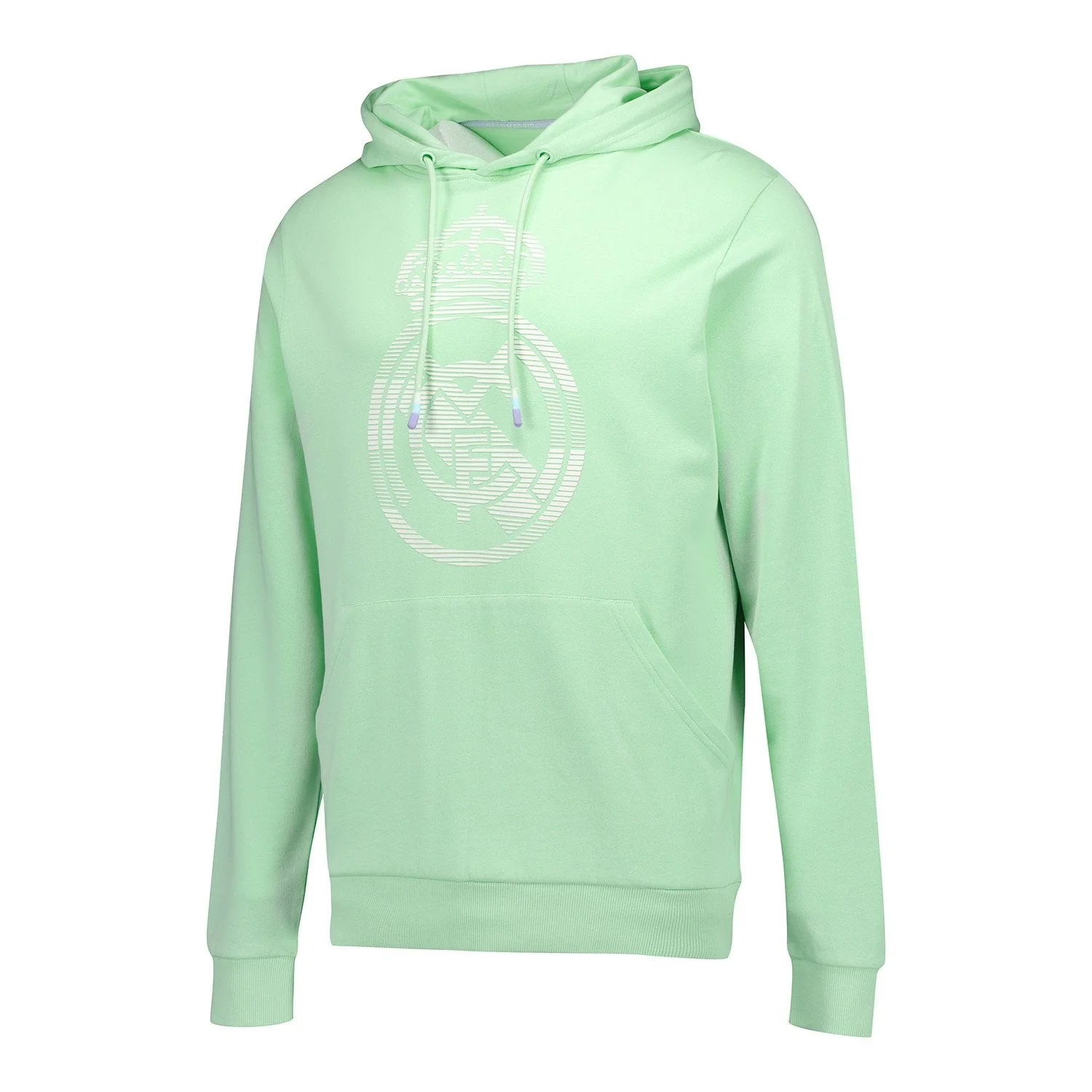 Mens Pastel Crest Hoodie Green Real Madrid - Image 2