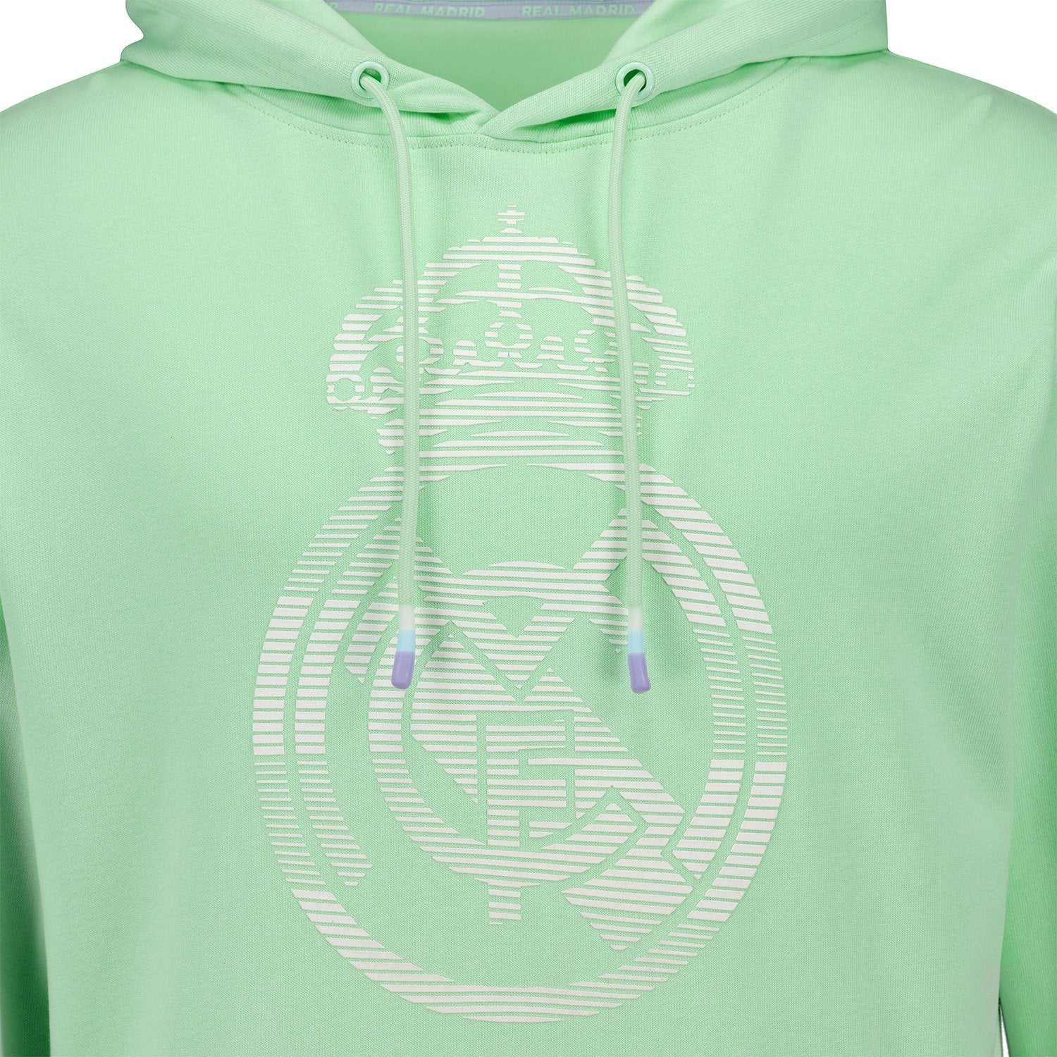 Mens Pastel Crest Hoodie Green Real Madrid - Image 5