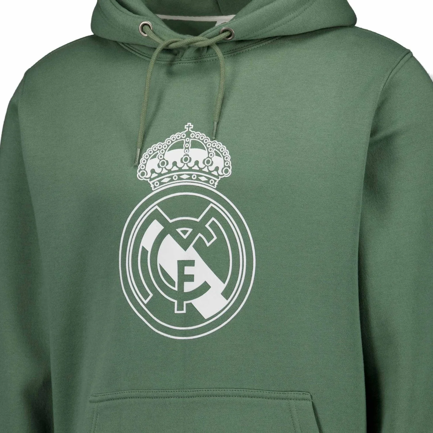 Men’s Dark Green Color Crest Hoodie Real Madrid - Image 4
