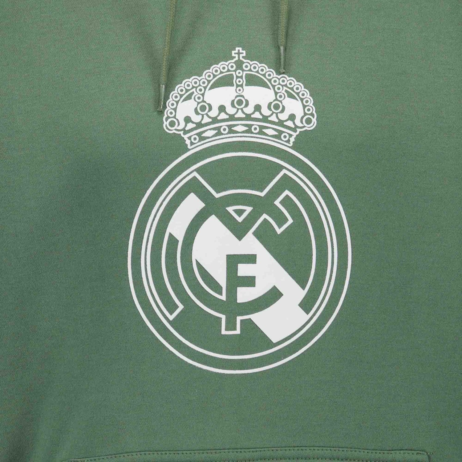 Men’s Dark Green Color Crest Hoodie Real Madrid - Image 5